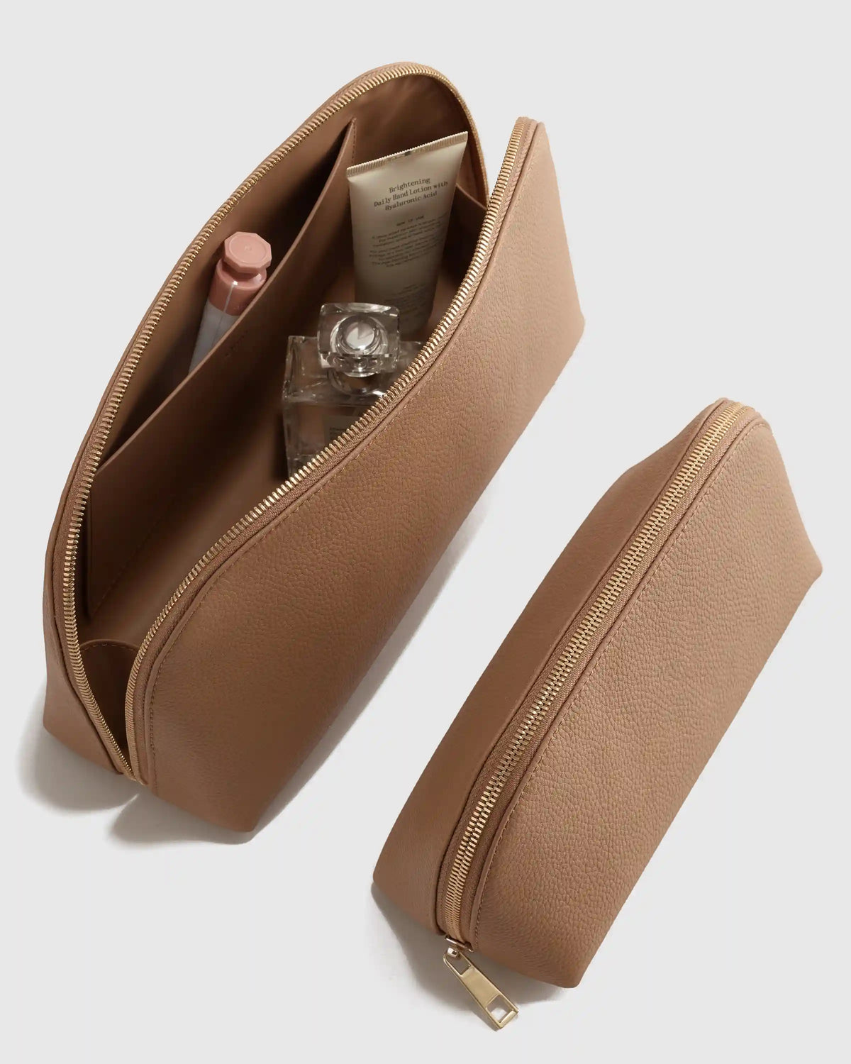 Italian Leather Pouch Travel Set