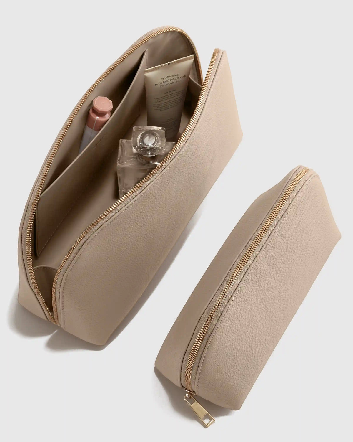 Italian Leather Pouch Travel Set