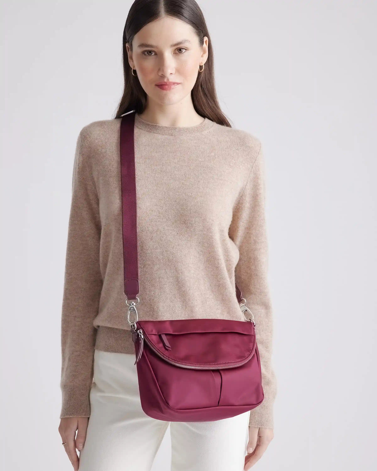 Revive Nylon Foldover Crossbody