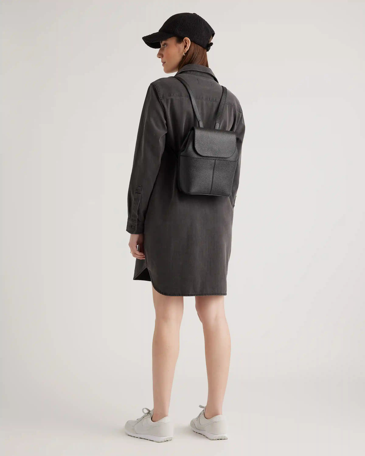 Italian Leather Small Backpack