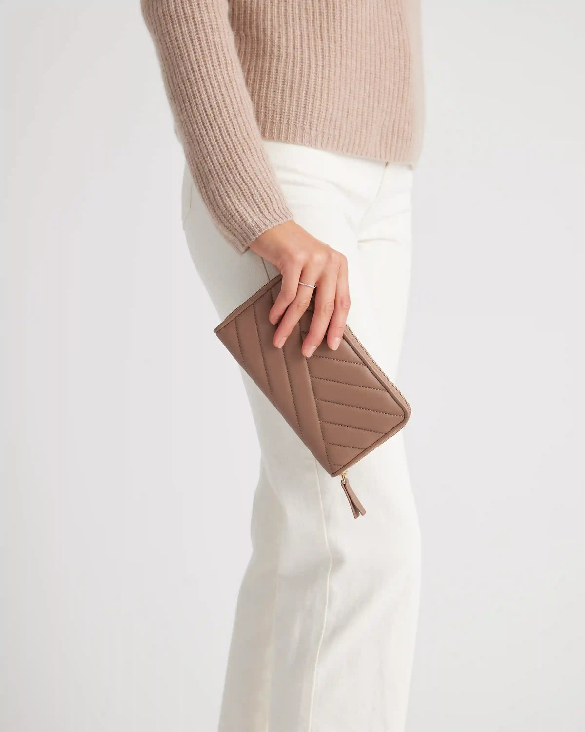 Italian Leather Quilted Continental Wallet