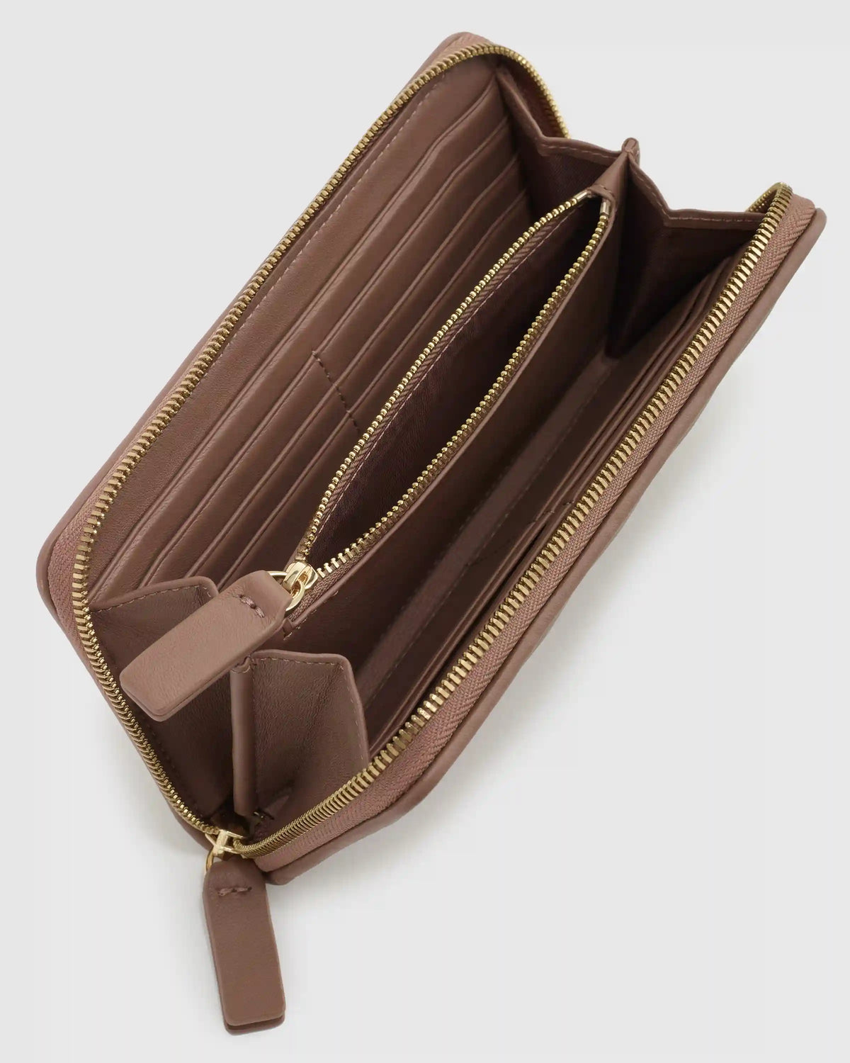 Italian Leather Quilted Continental Wallet