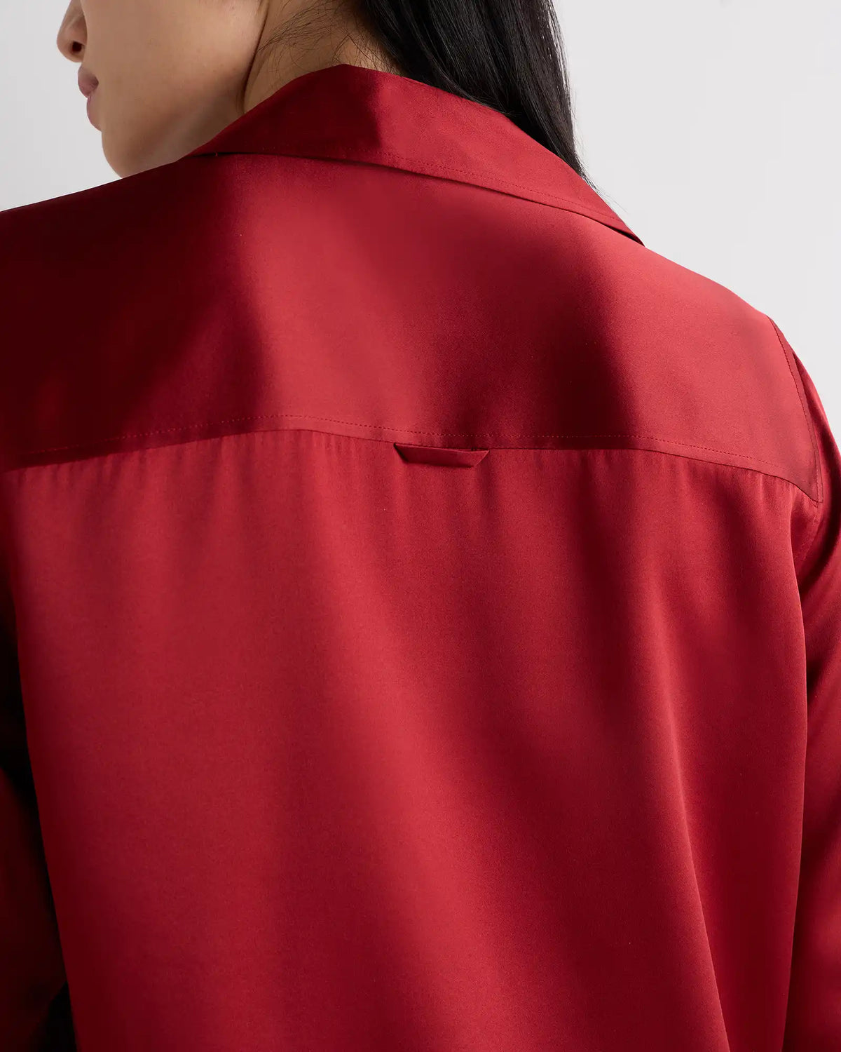 100% Washable Silk Three-Quarter Sleeve Shirt