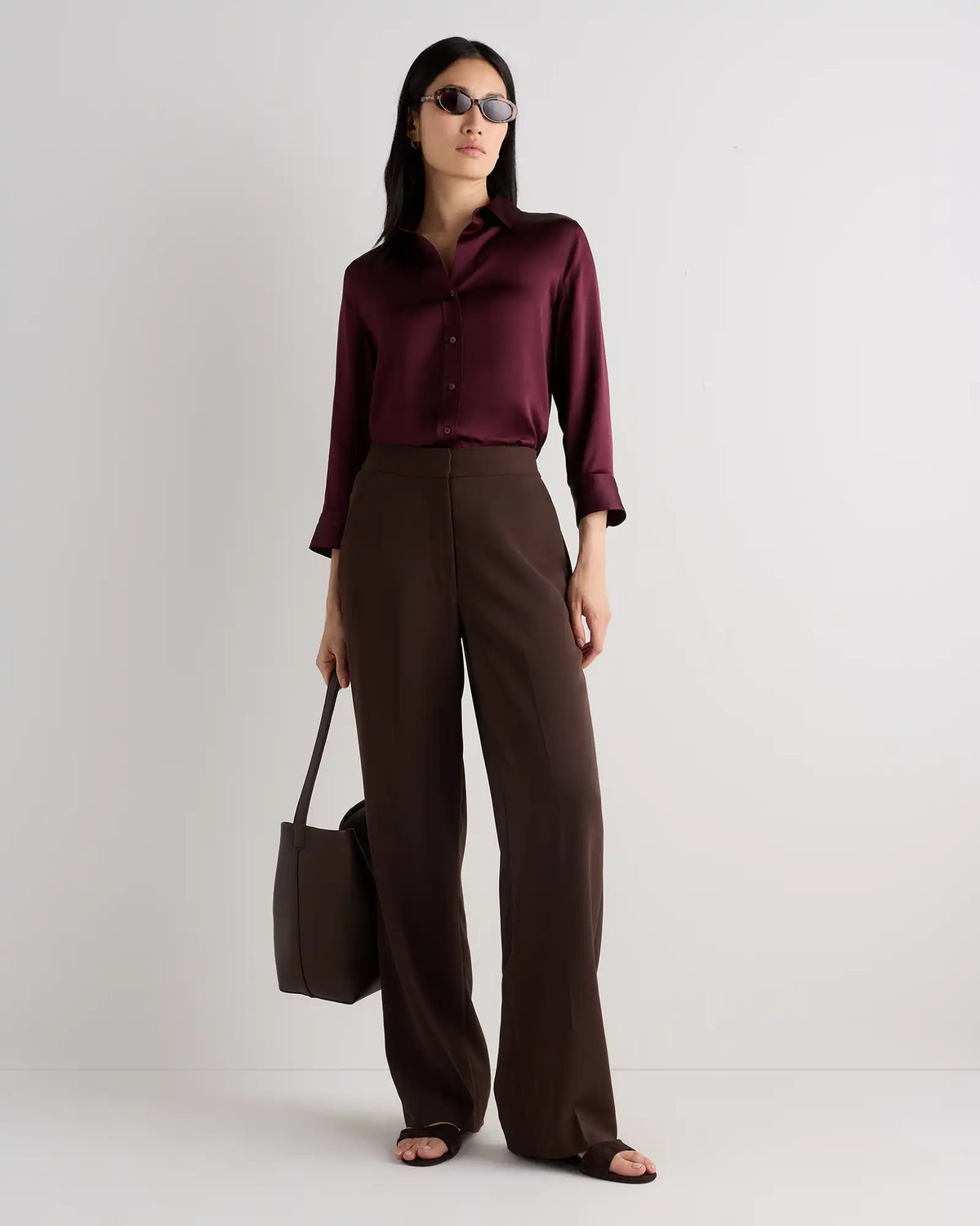 100% Washable Silk Three-Quarter Sleeve Shirt