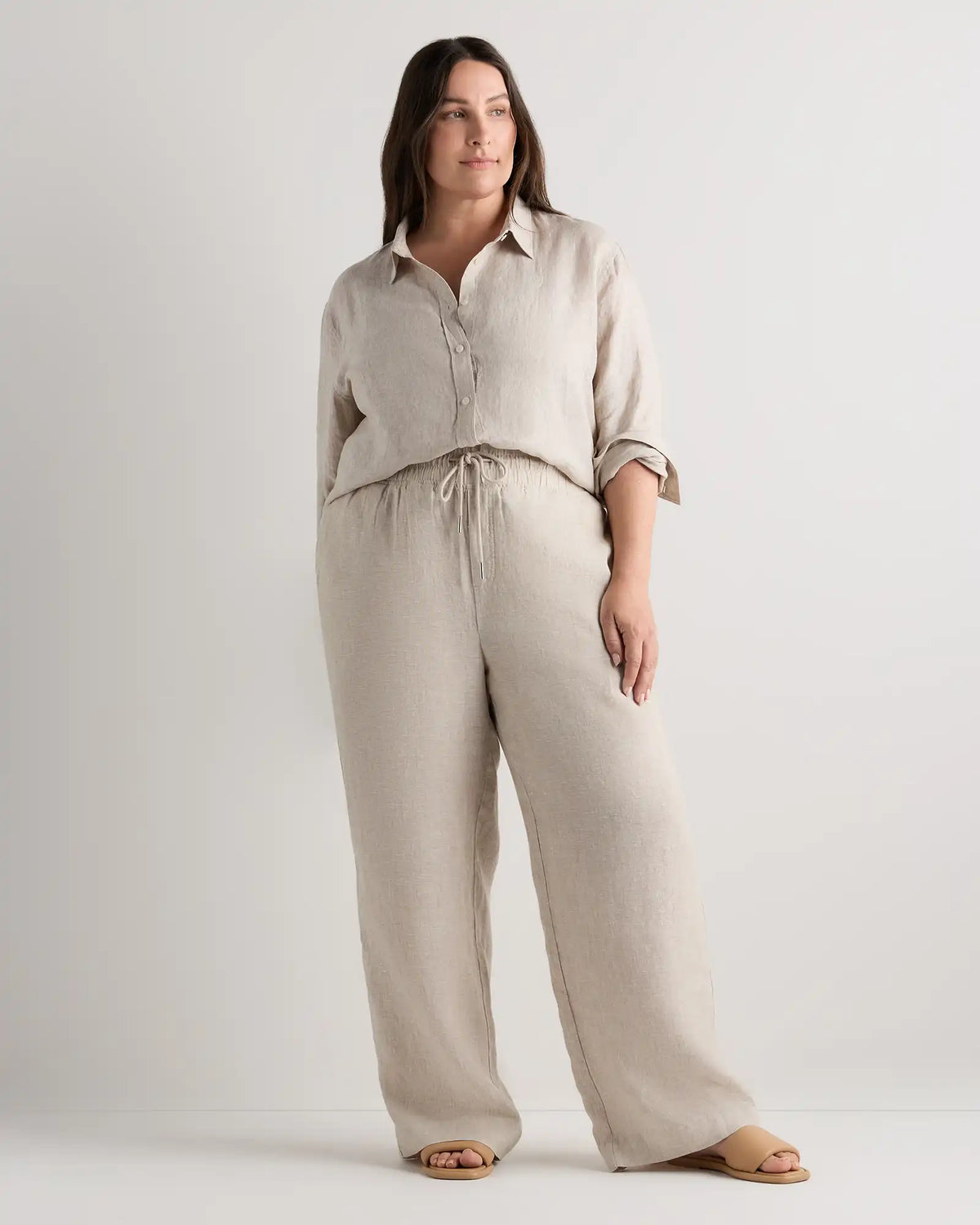 100% European Linen Long Sleeve Shirt