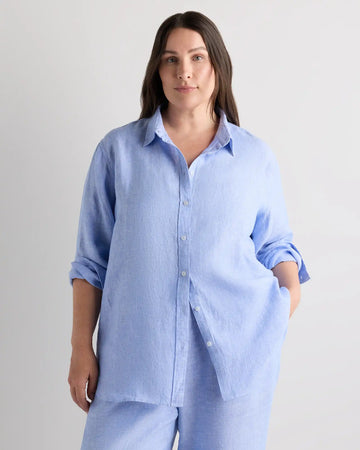 100% European Linen Long Sleeve Shirt