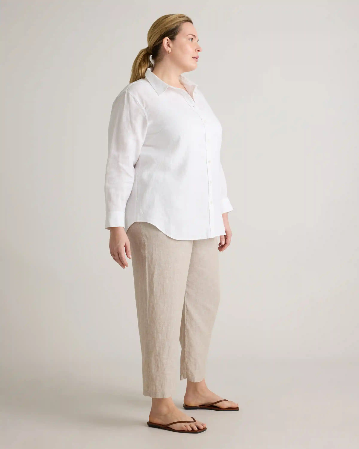 100% European Linen Long Sleeve Shirt