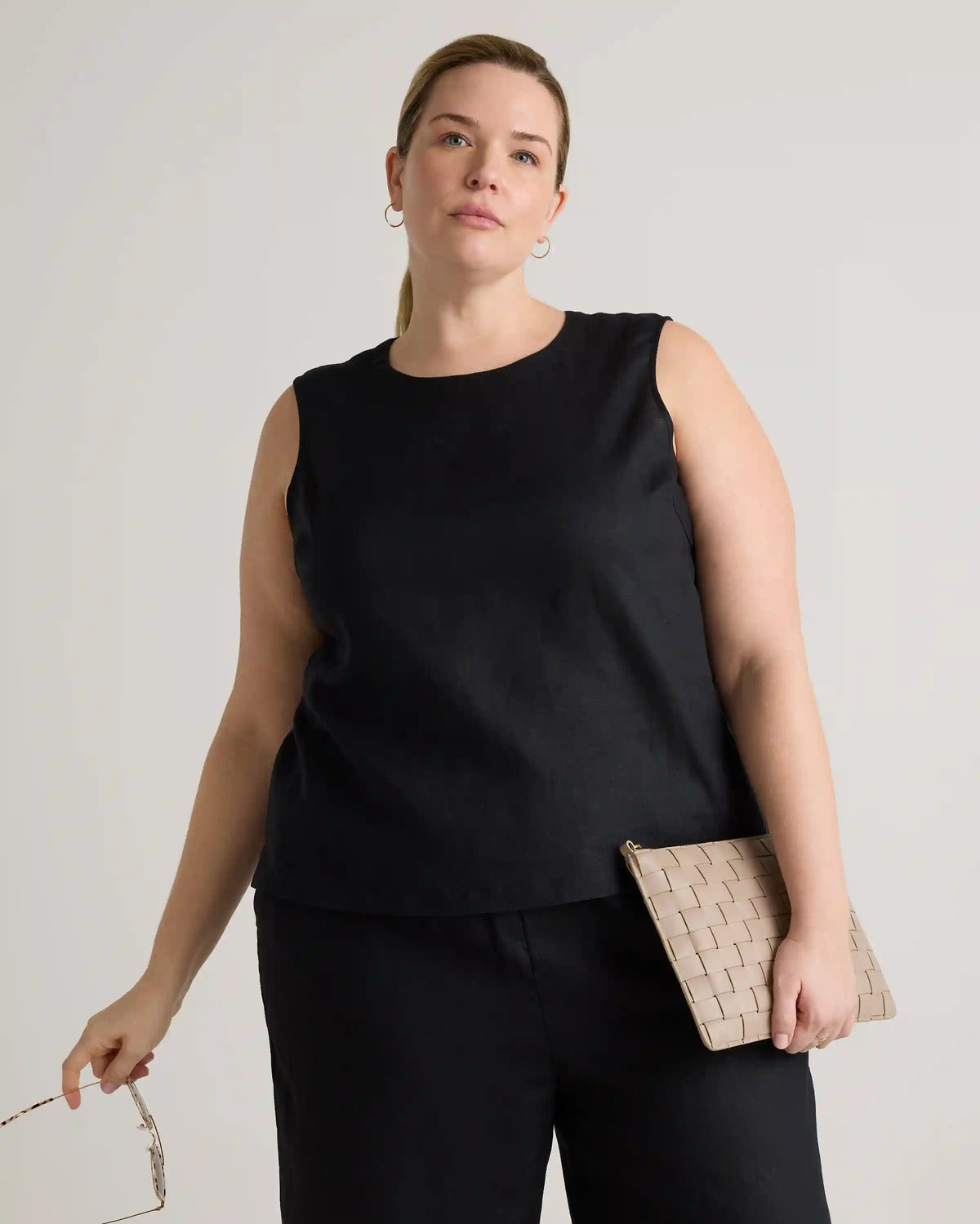 100% European Linen Tank