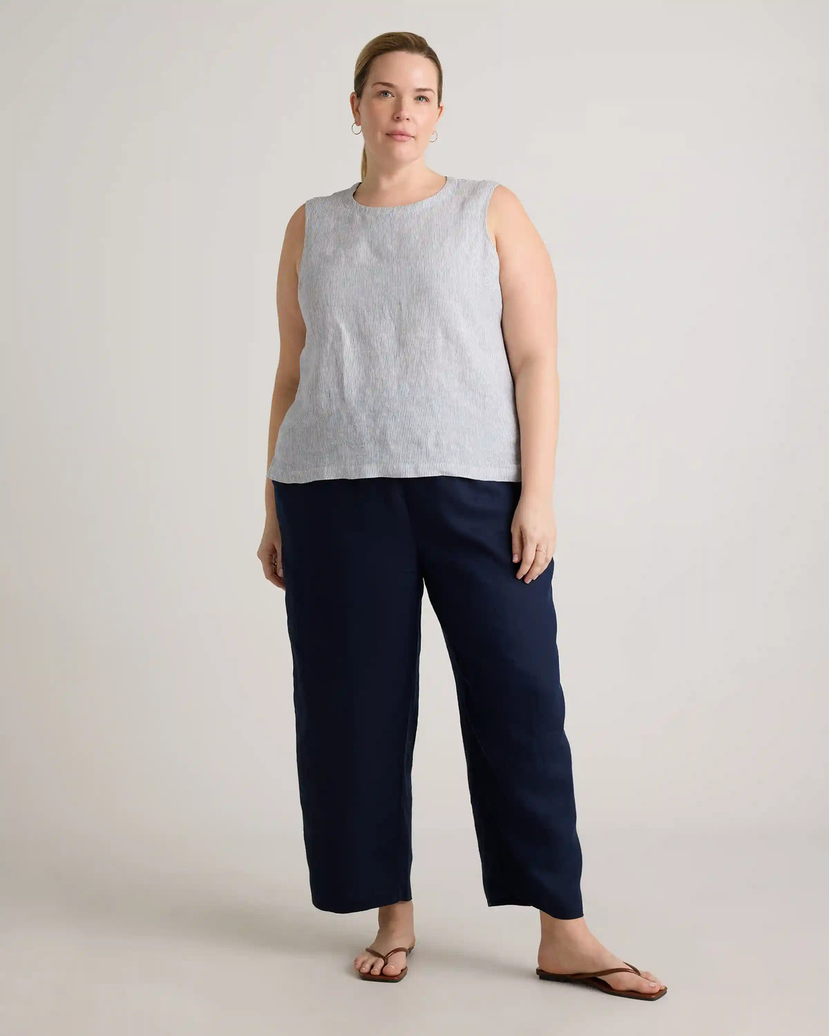 100% European Linen Tank