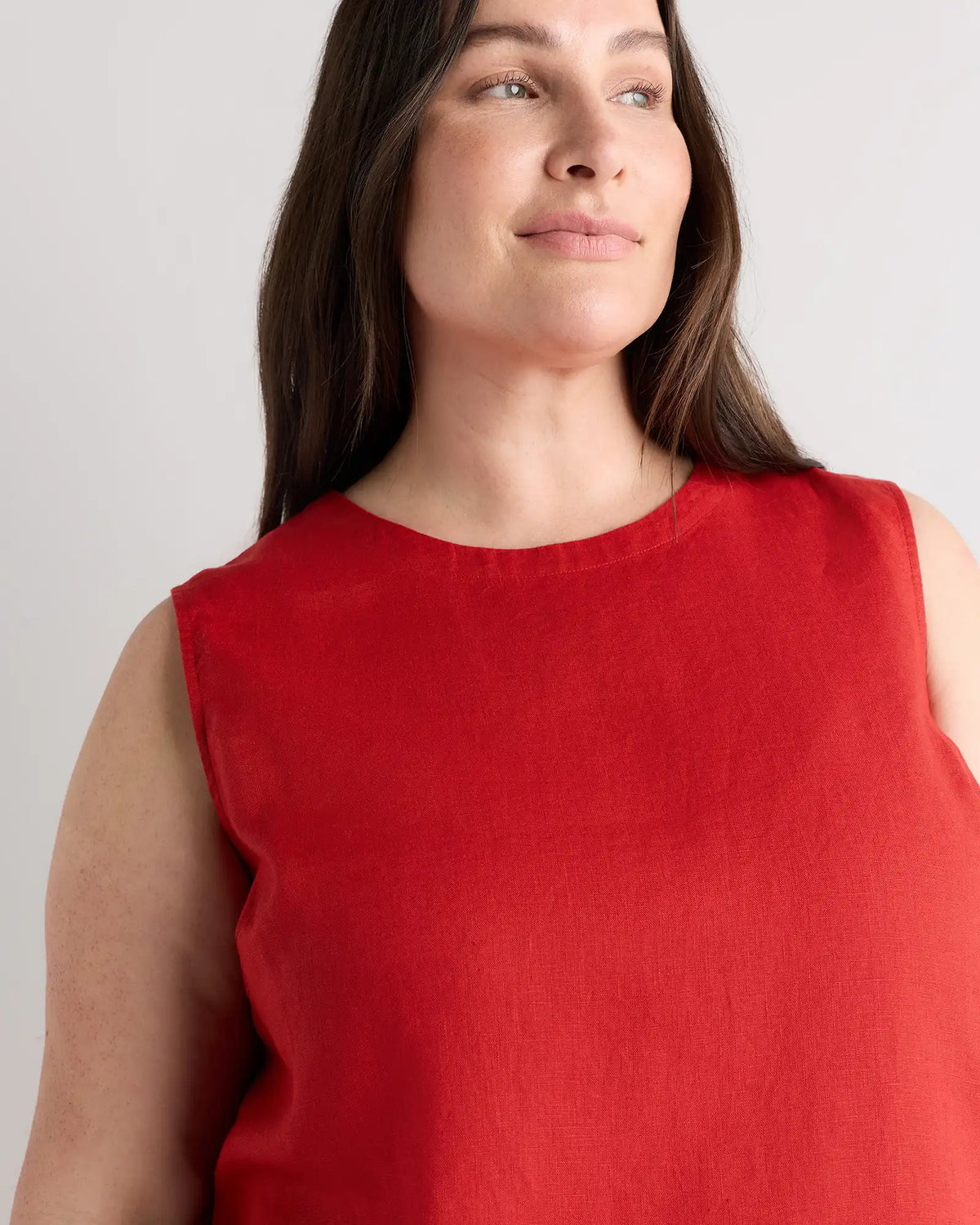 100% European Linen Tank
