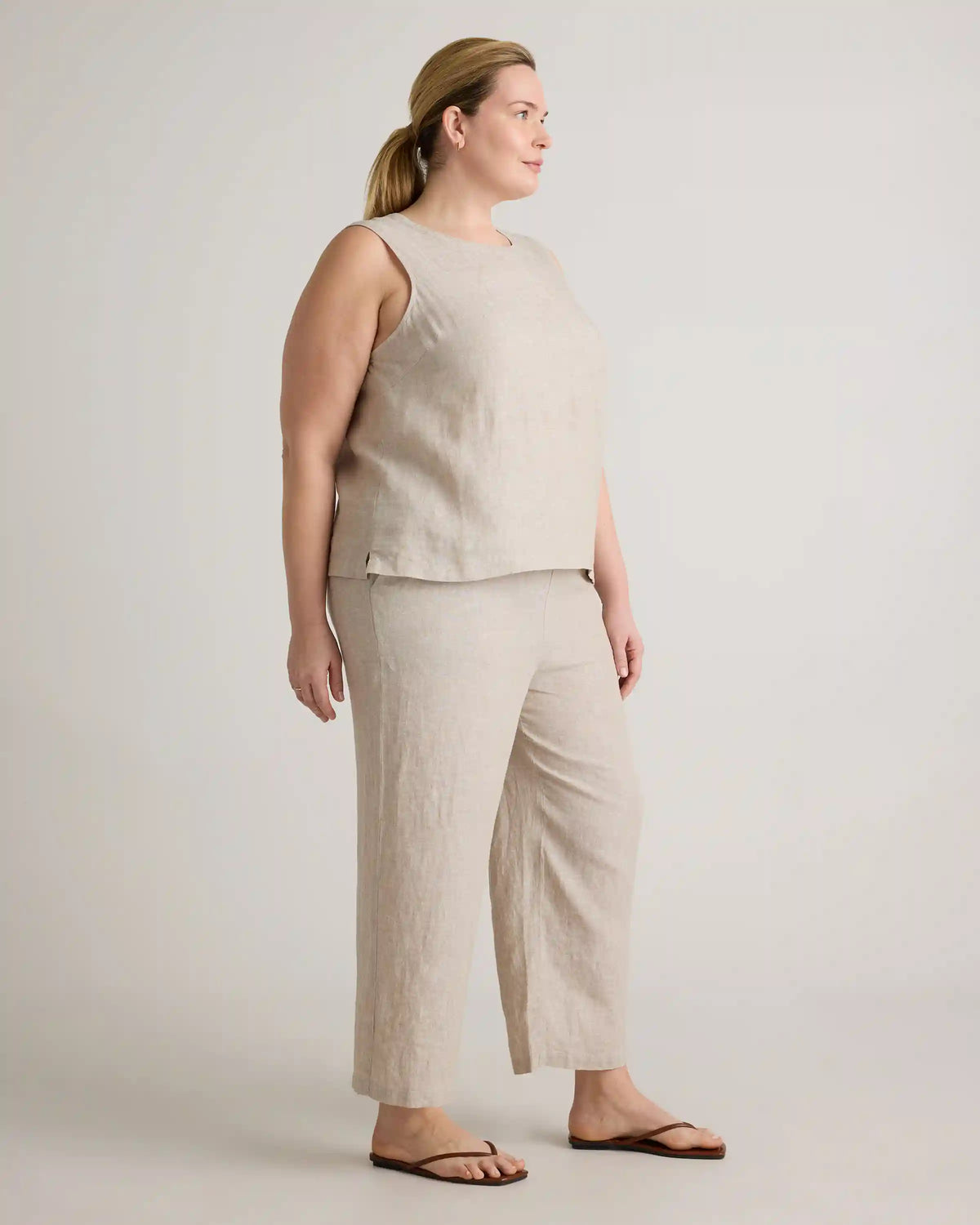 100% European Linen Tank