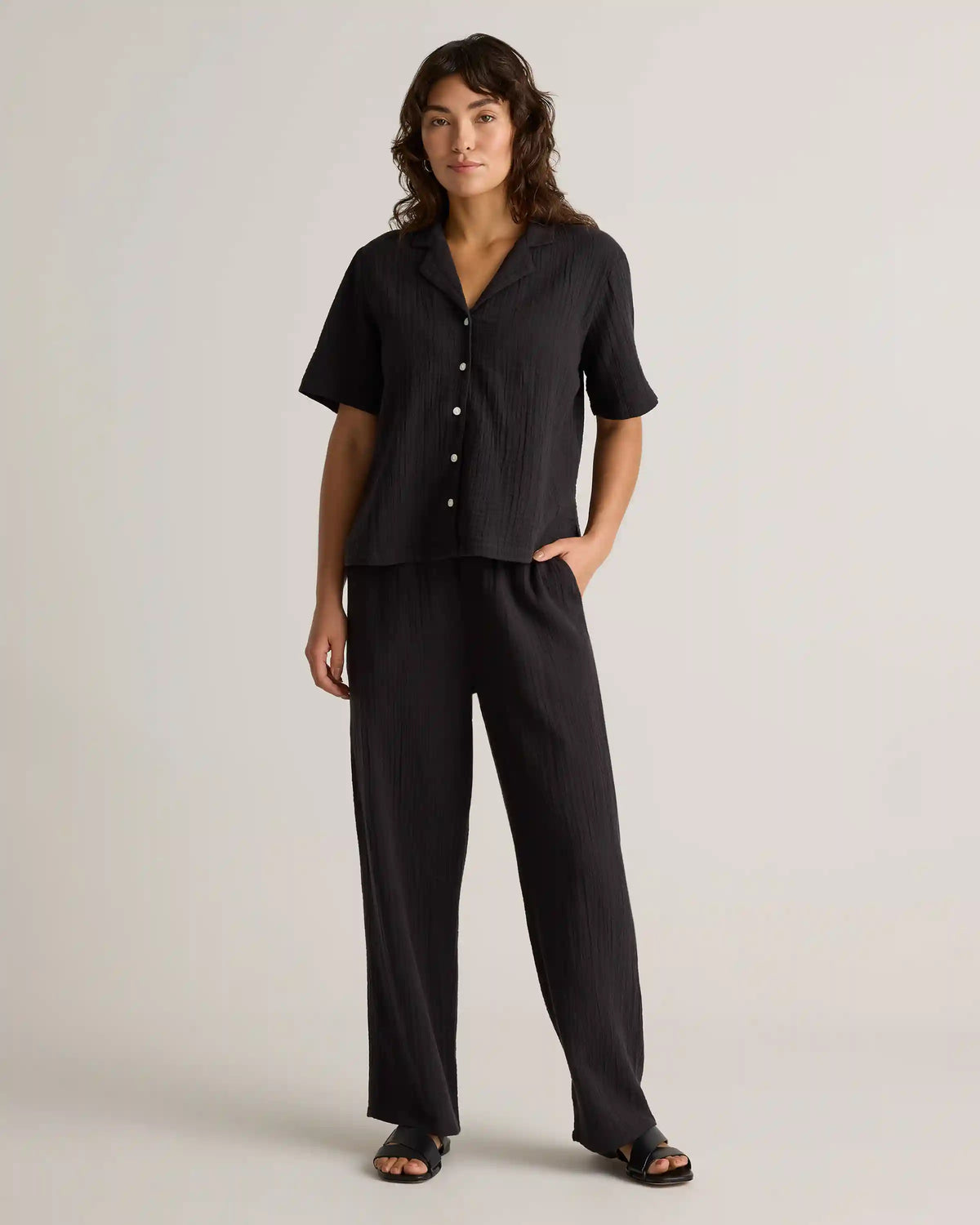 100% Organic Cotton Gauze Short Sleeve Shirt