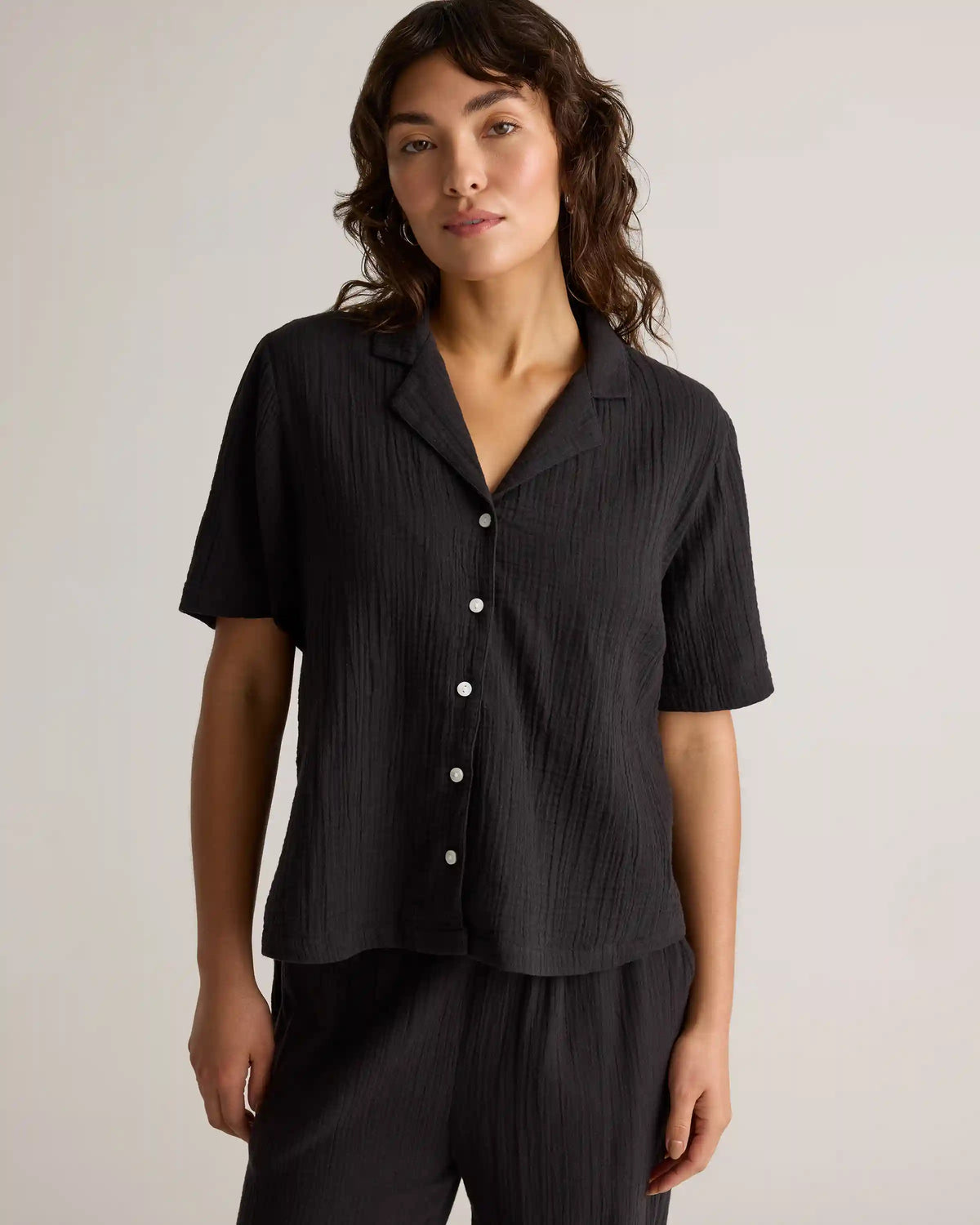 100% Organic Cotton Gauze Short Sleeve Shirt