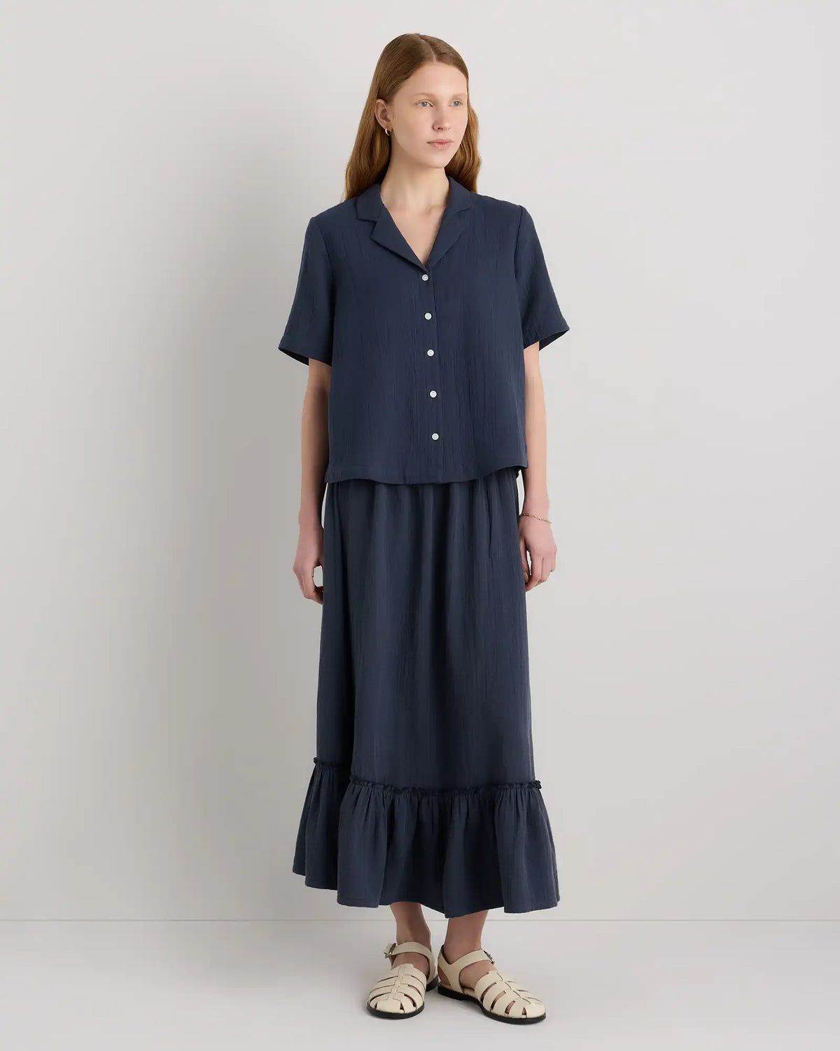 100% Organic Cotton Gauze Short Sleeve Shirt