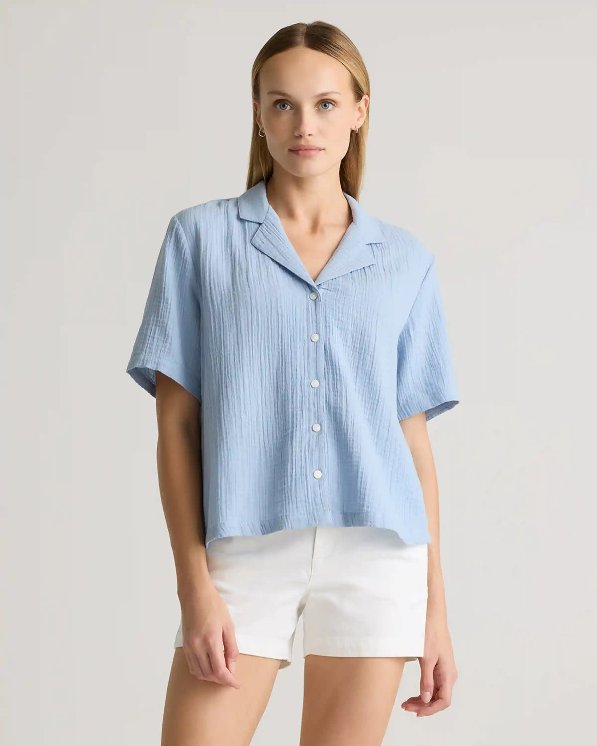 100% Organic Cotton Gauze Short Sleeve Shirt