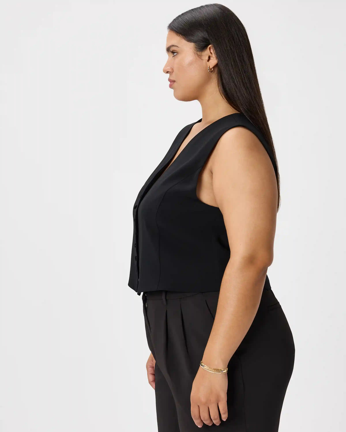 Fluid Crepe Vest