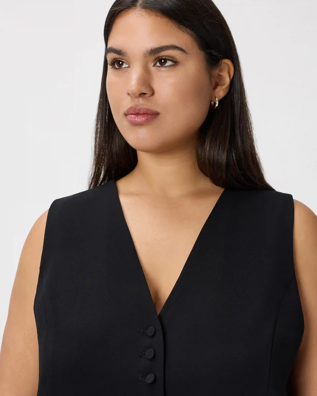 Fluid Crepe Vest