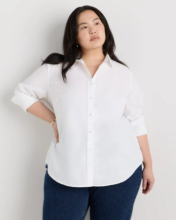100% Organic Cotton Poplin Long Sleeve Shirt