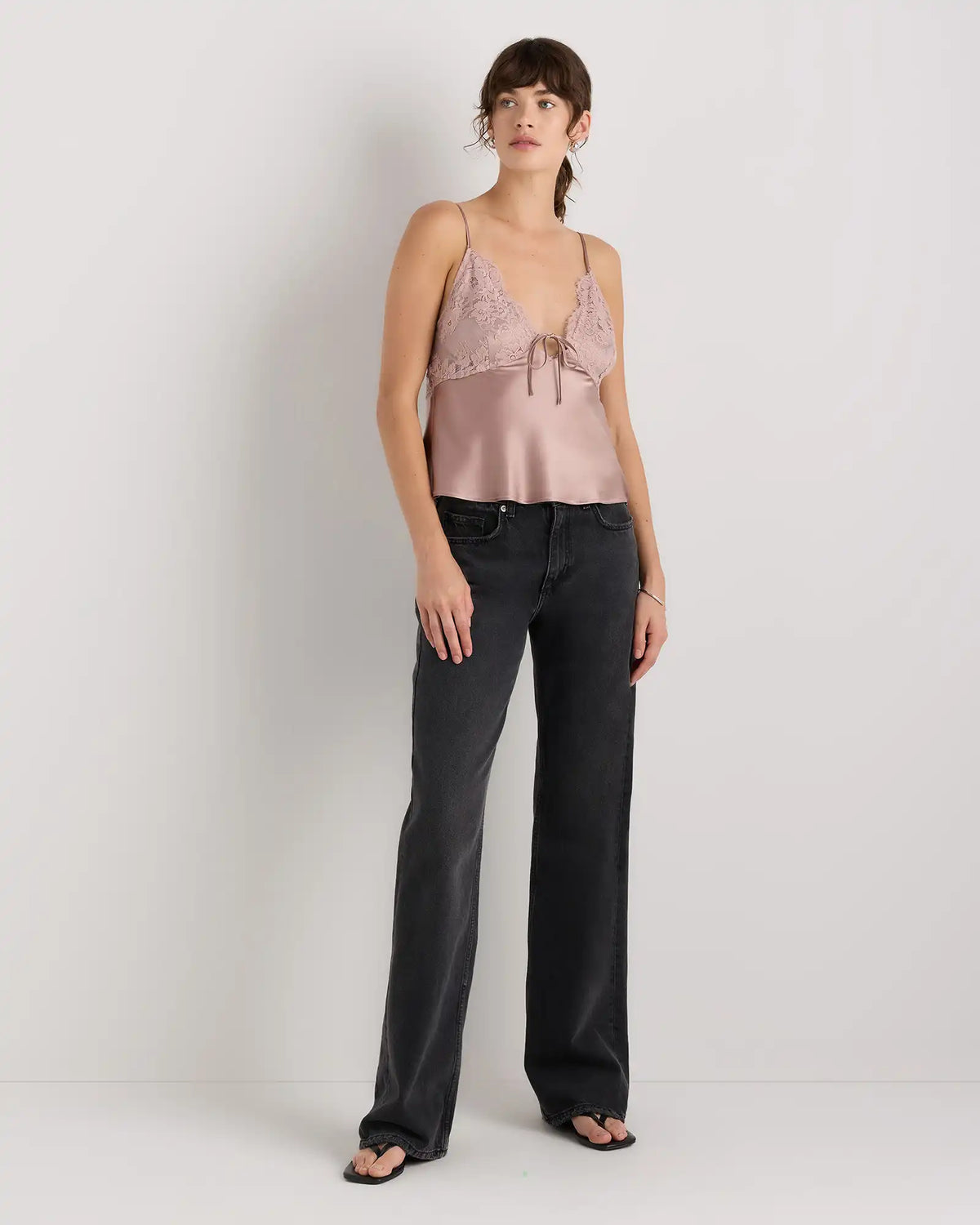100% Washable Silk Lace Cutout Cami