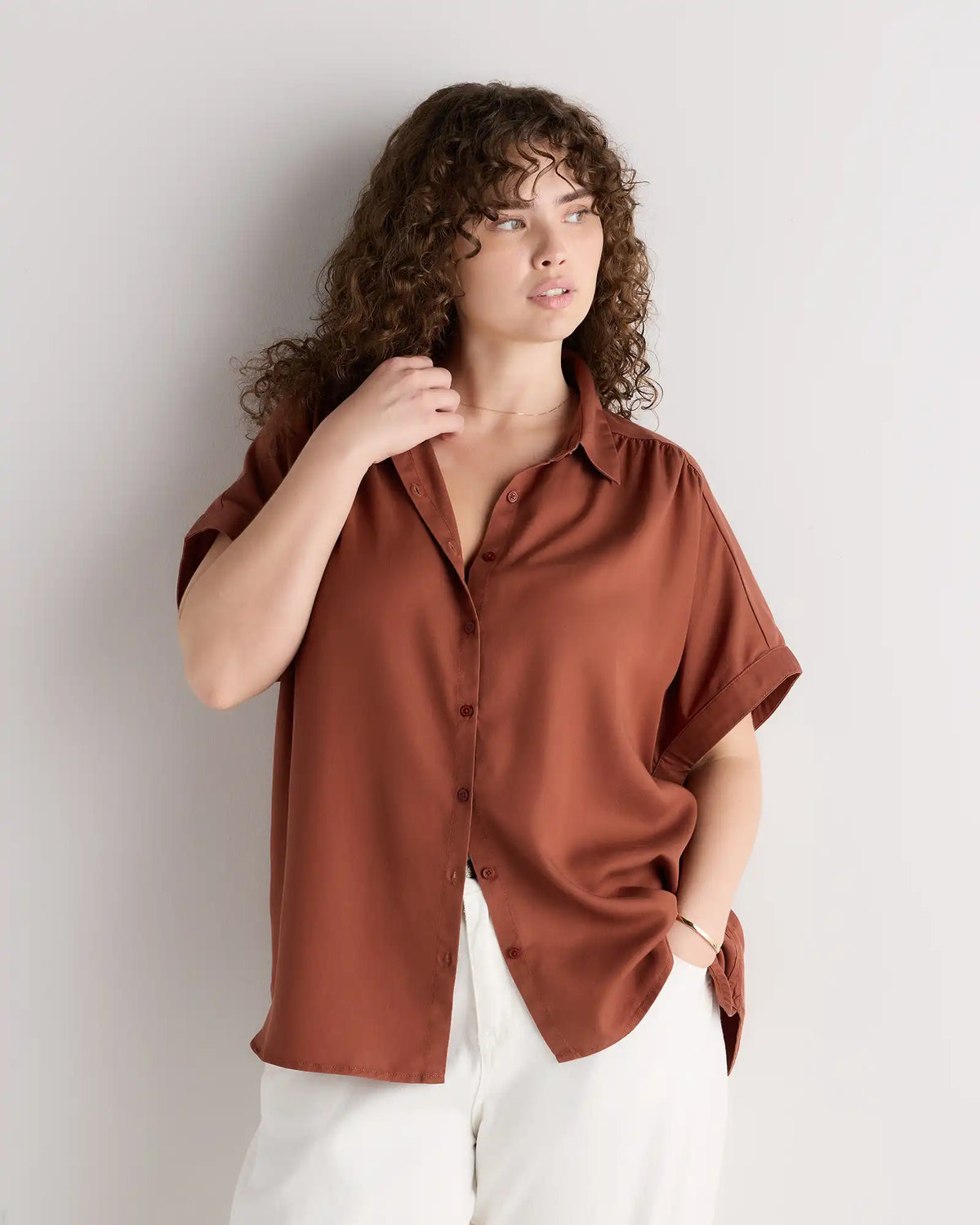 Vintage Wash Tencel Camp Shirt