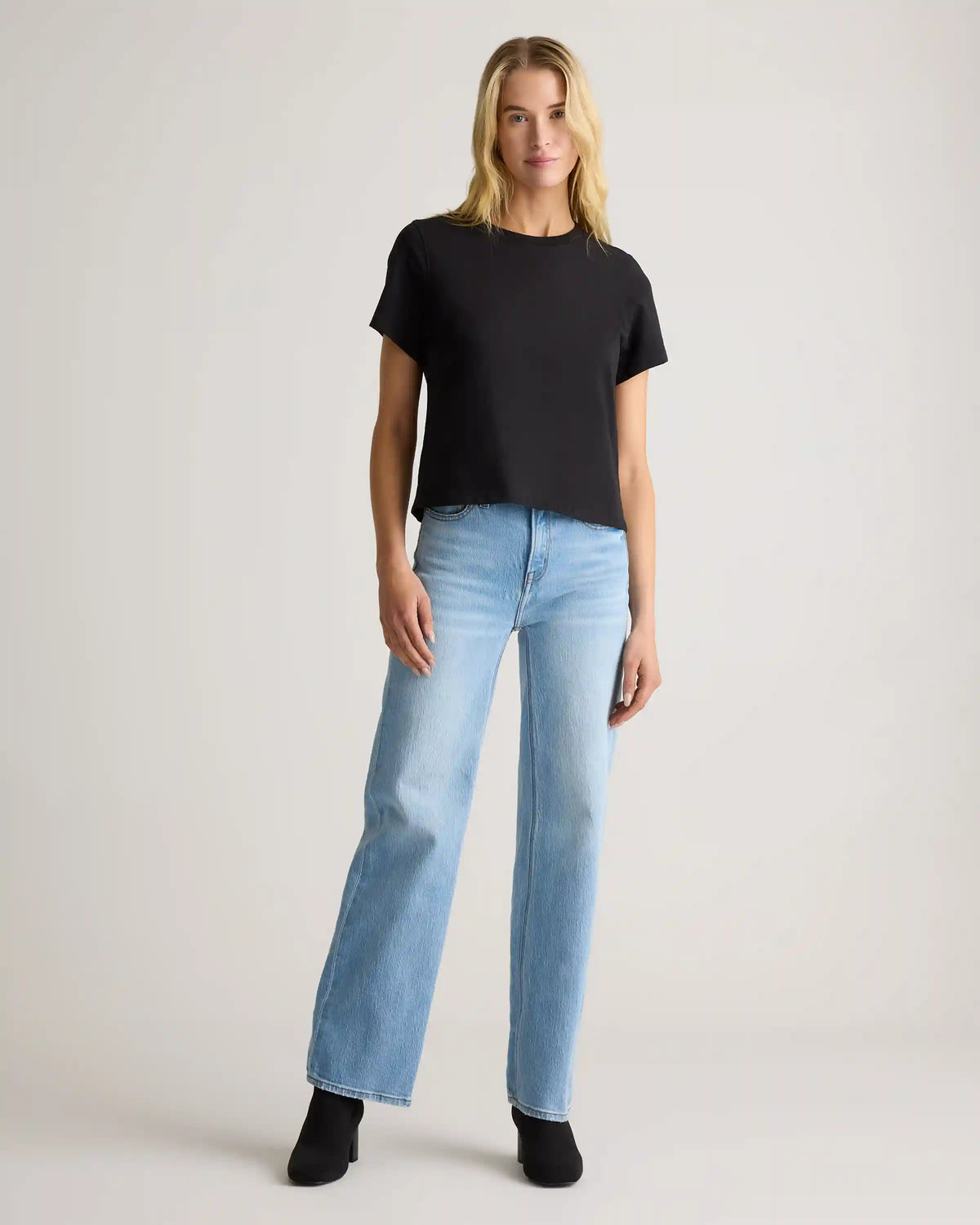 100% Organic Cotton Boxy Crewneck Tee