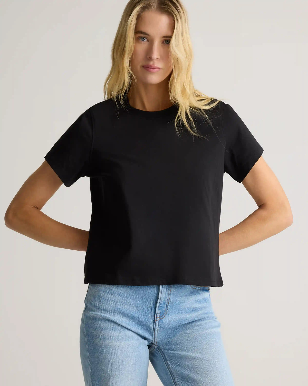 100% Organic Cotton Boxy Crewneck Tee