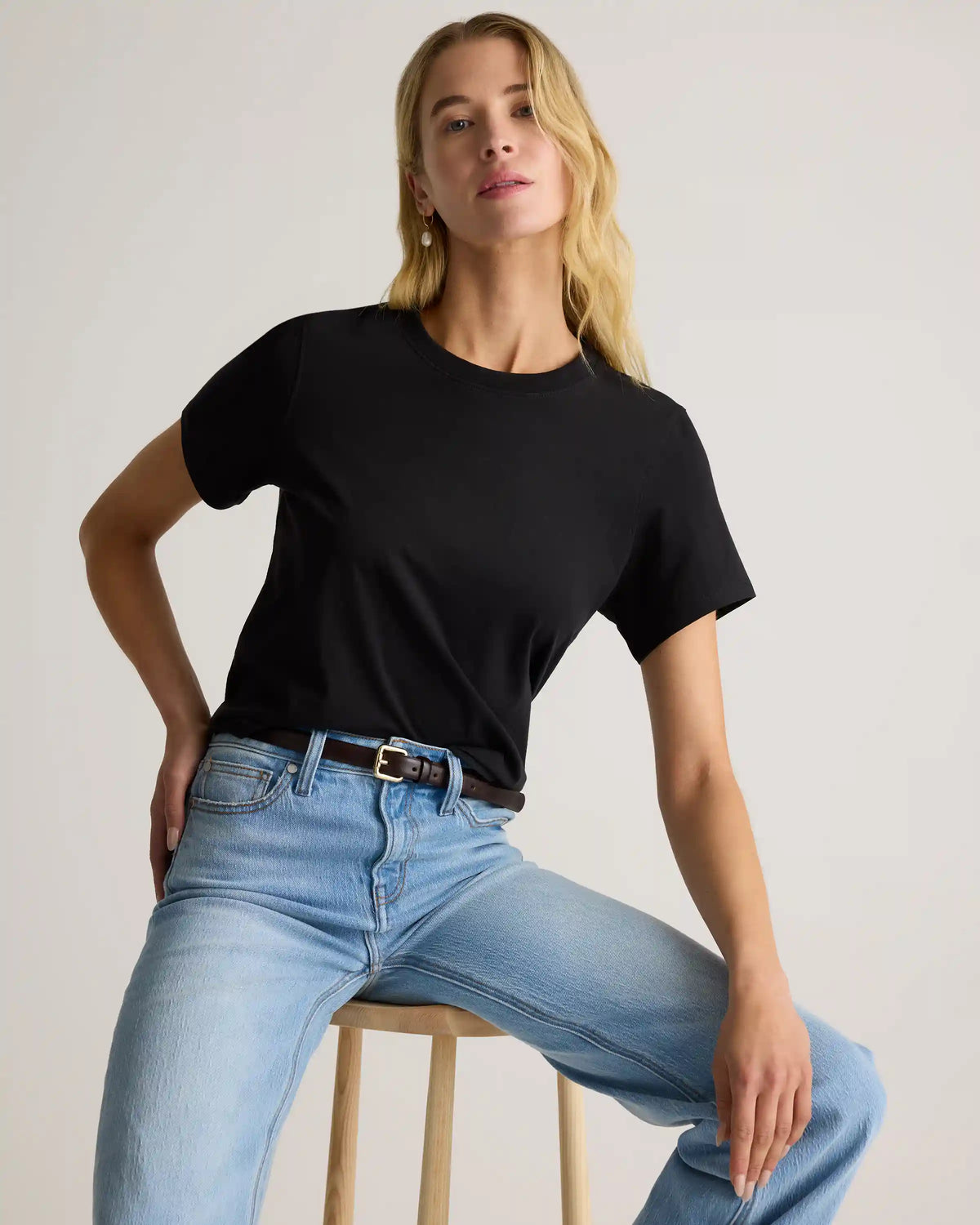 100% Organic Cotton Boxy Crewneck Tee