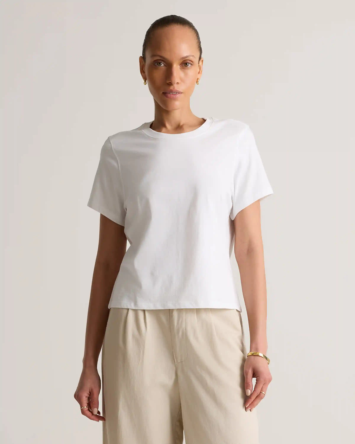 100% Organic Cotton Boxy Crewneck Tee