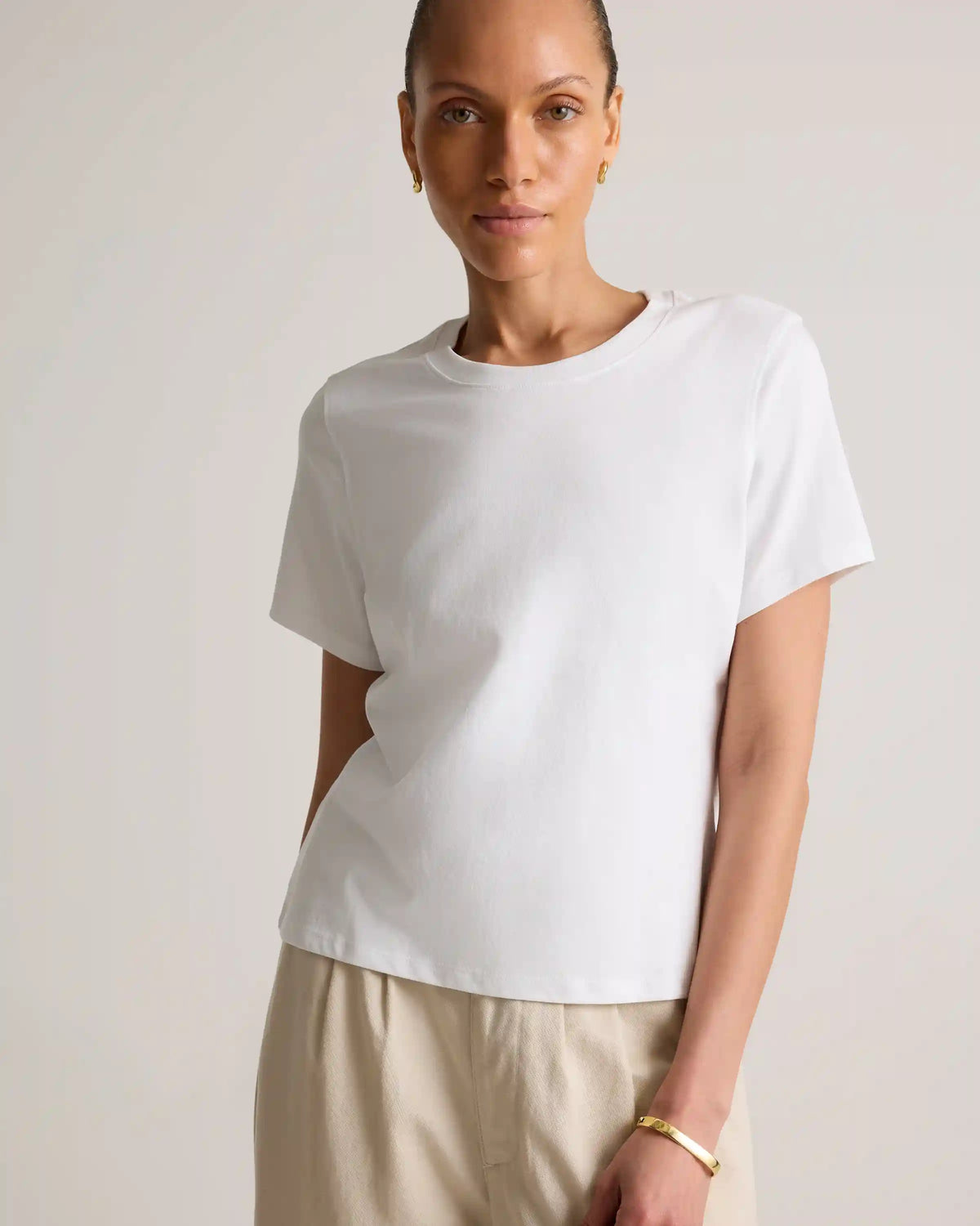 100% Organic Cotton Boxy Crewneck Tee