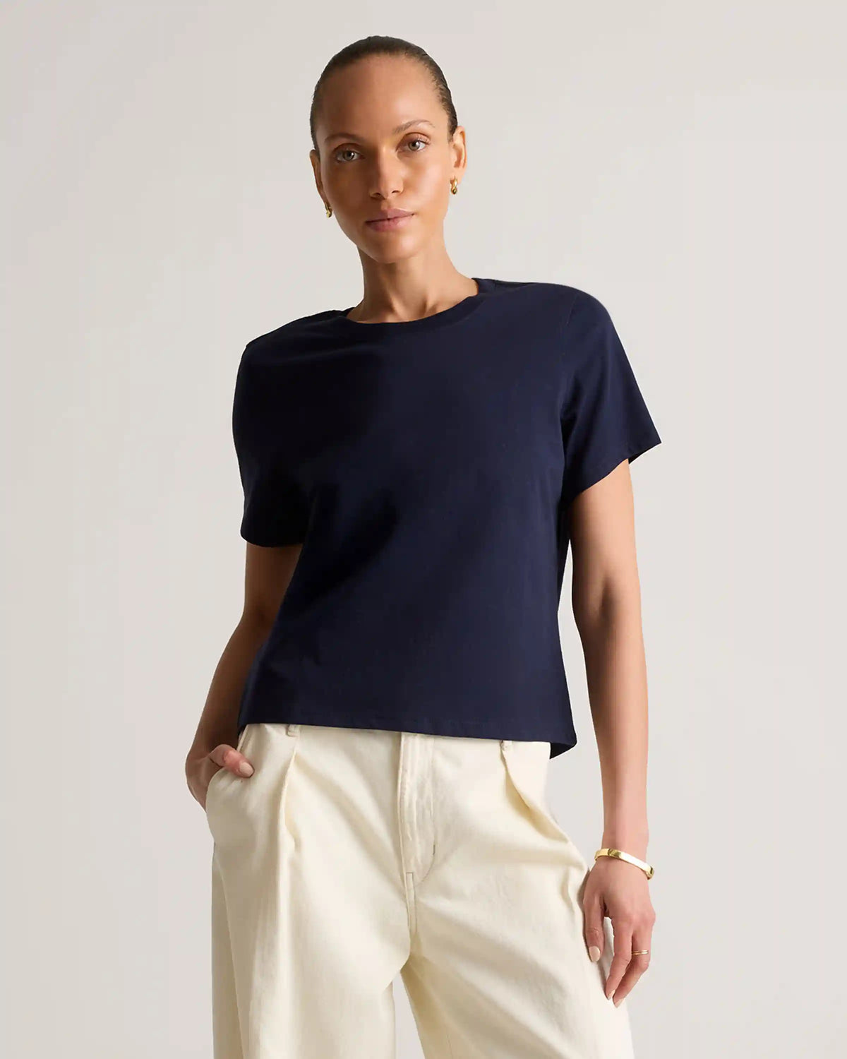 100% Organic Cotton Boxy Crewneck Tee