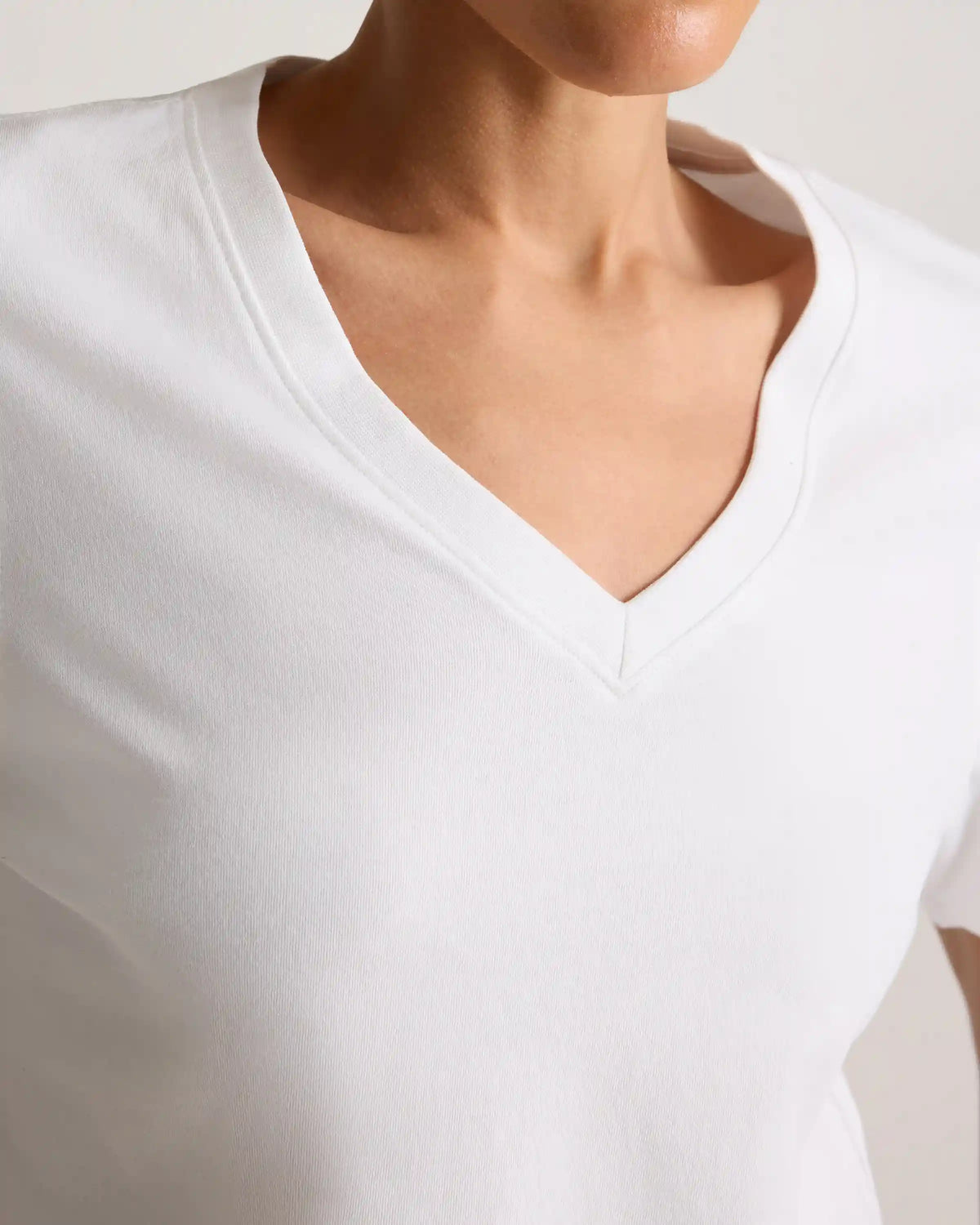 100% Organic Cotton Boxy V-Neck Tee (3-Pack)