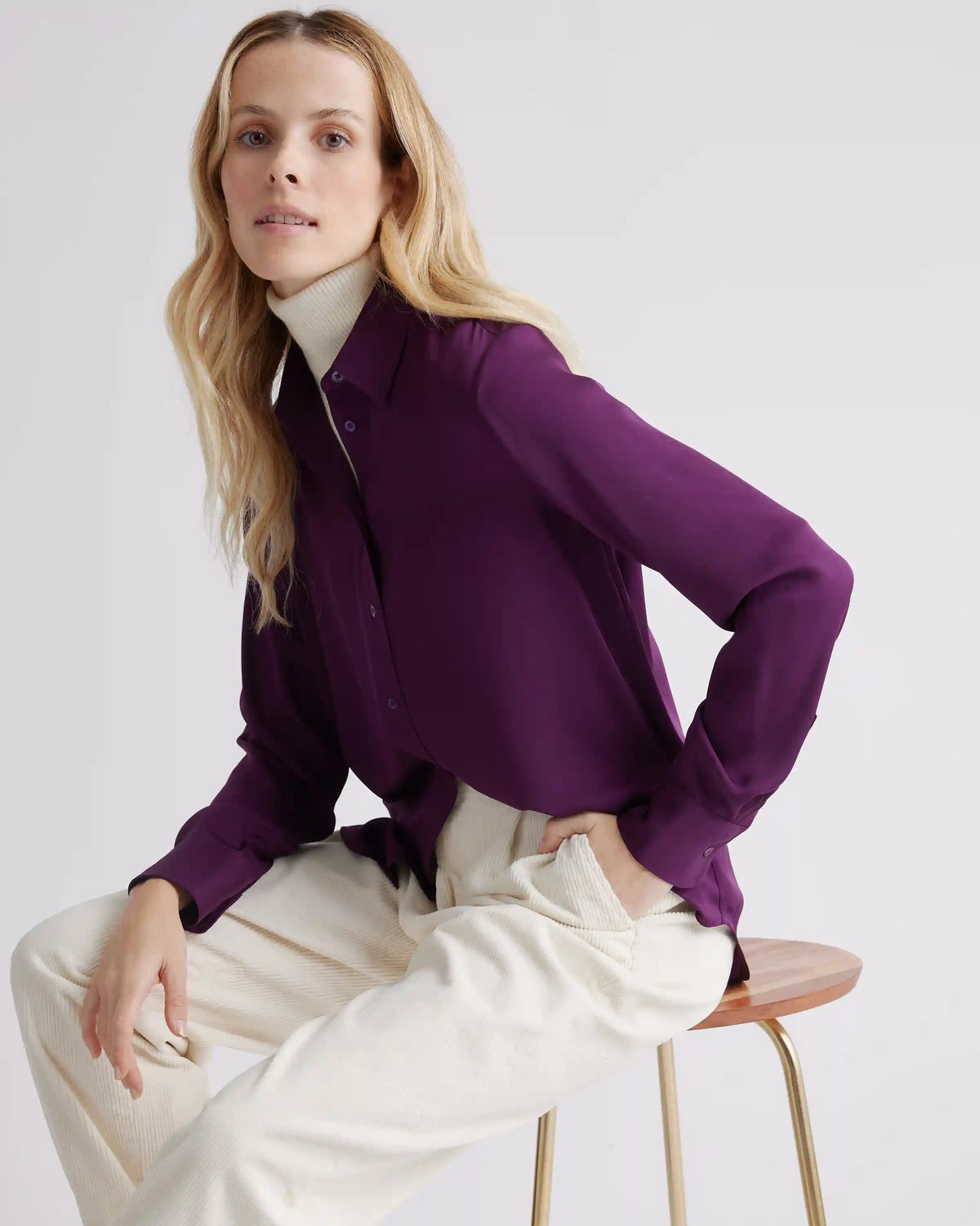 Washable Stretch Silk Blouse