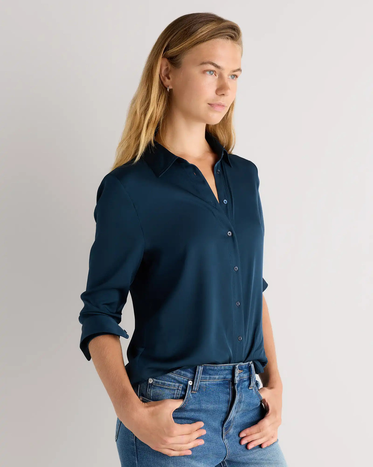 Washable Stretch Silk Blouse