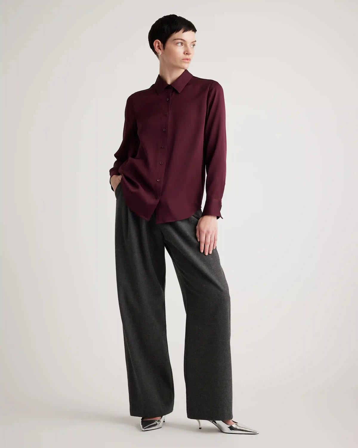 Washable Stretch Silk Blouse
