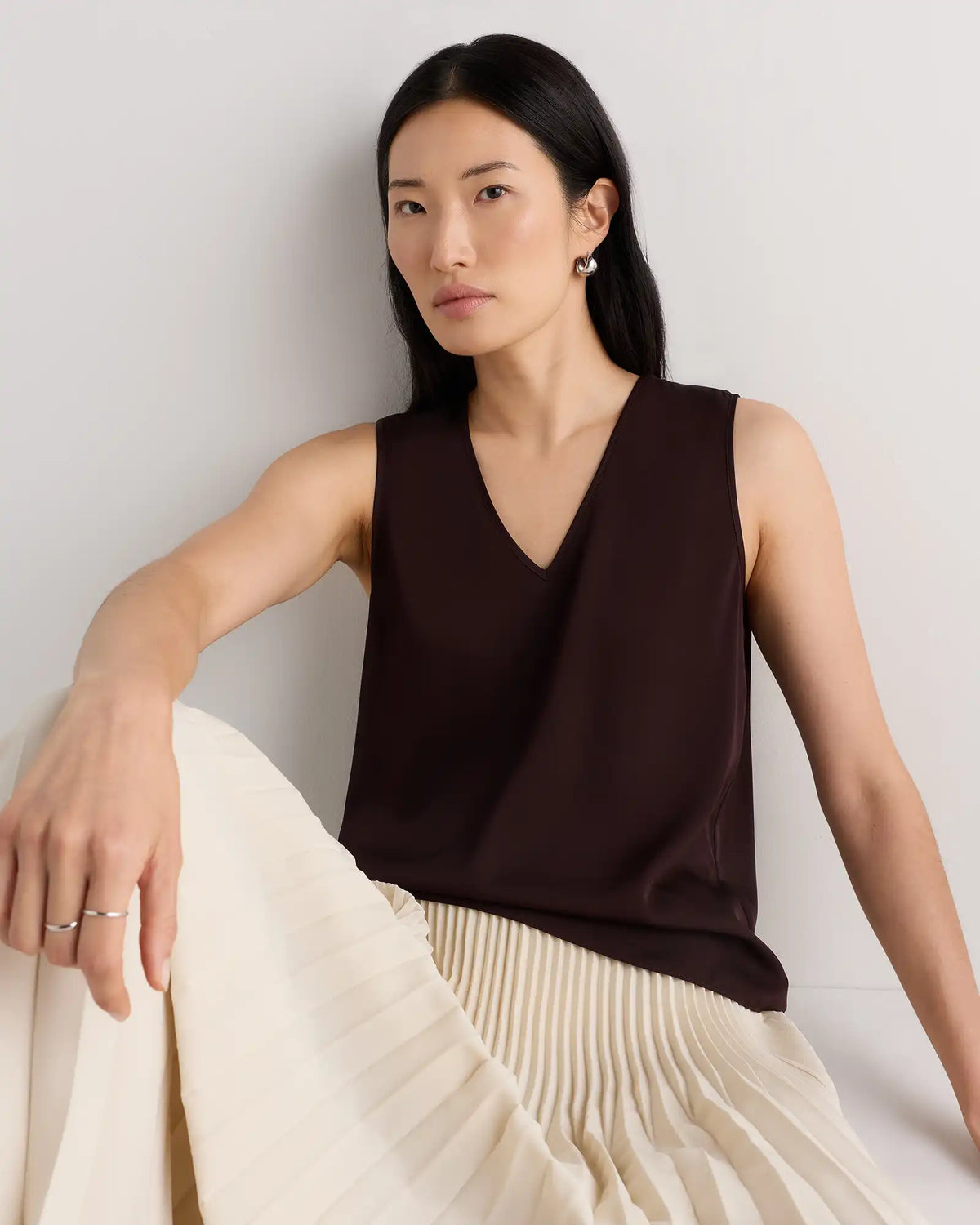 Washable Stretch Silk Tank