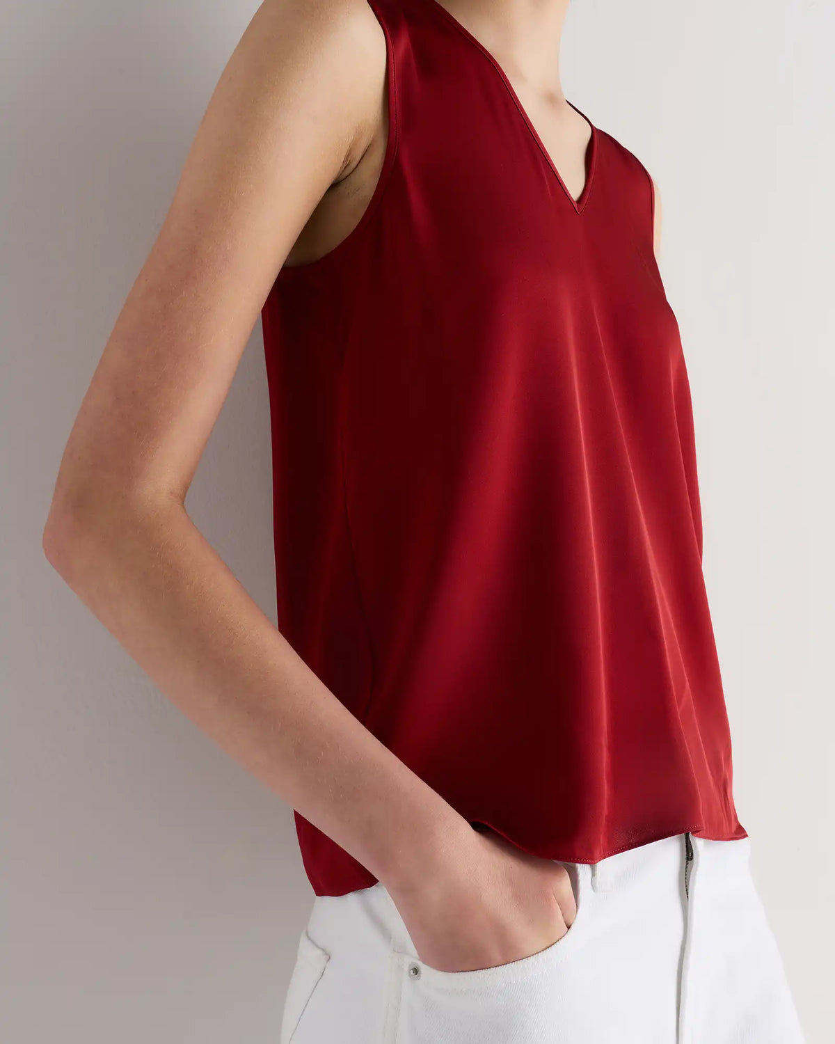 Washable Stretch Silk Tank