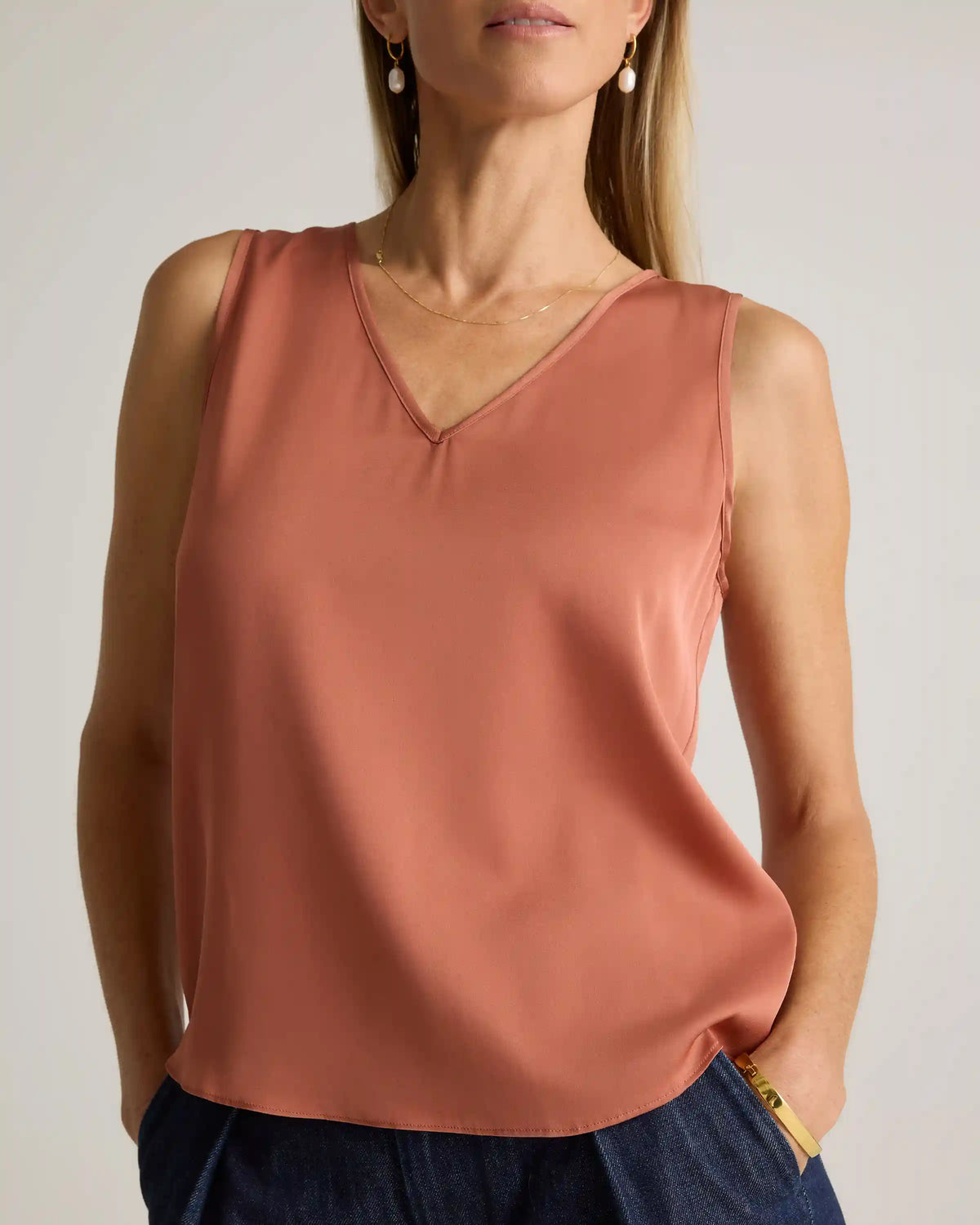 Washable Stretch Silk Tank