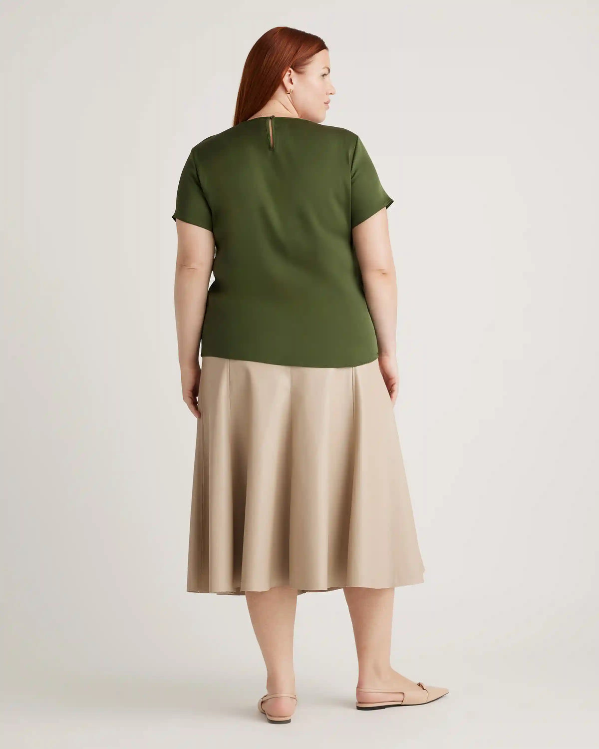 Washable Stretch Silk Tee