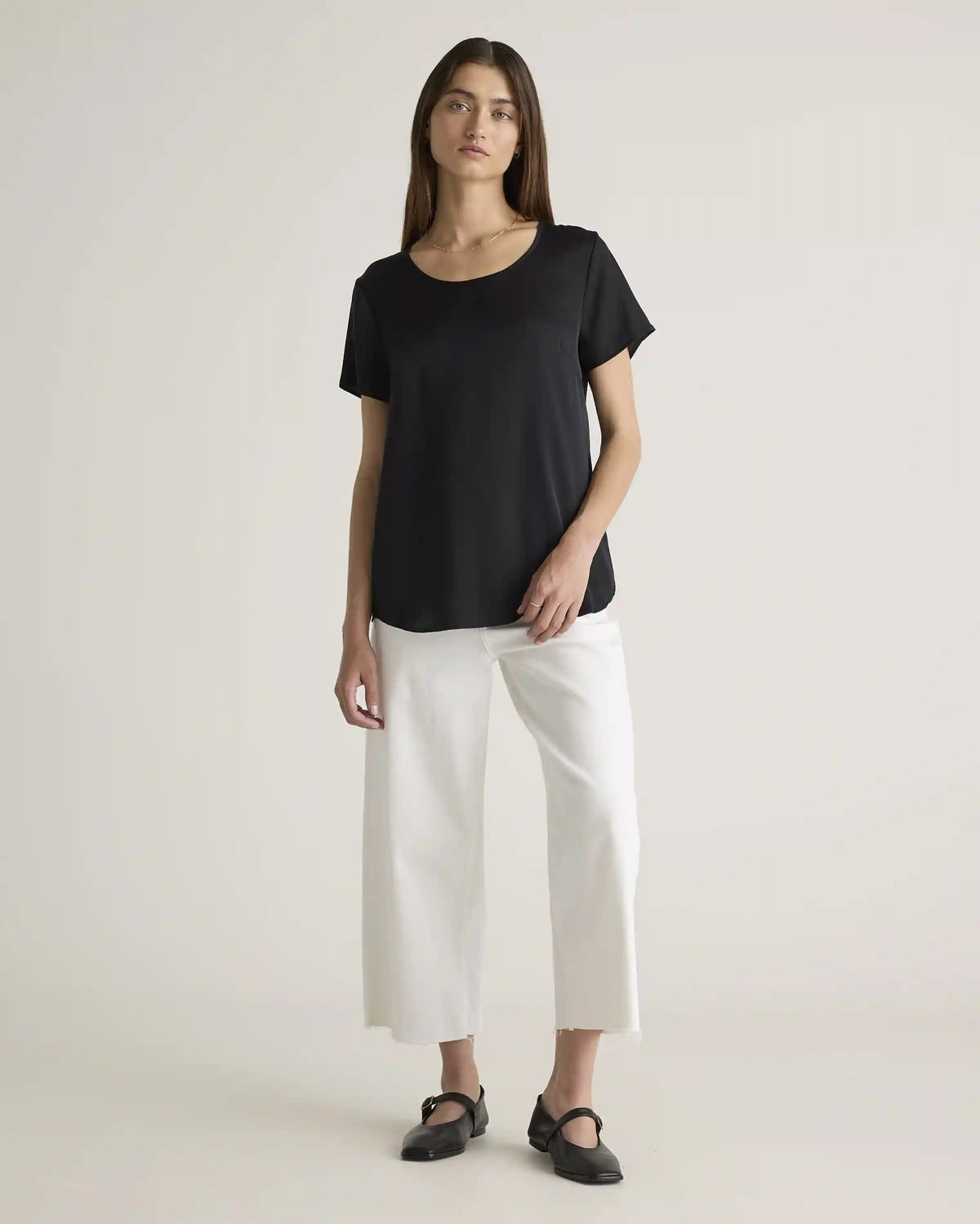 Washable Stretch Silk Tee