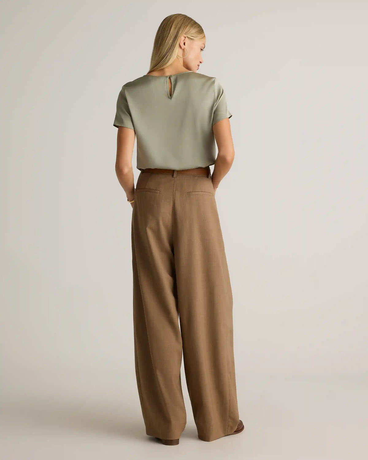 Washable Stretch Silk Tee