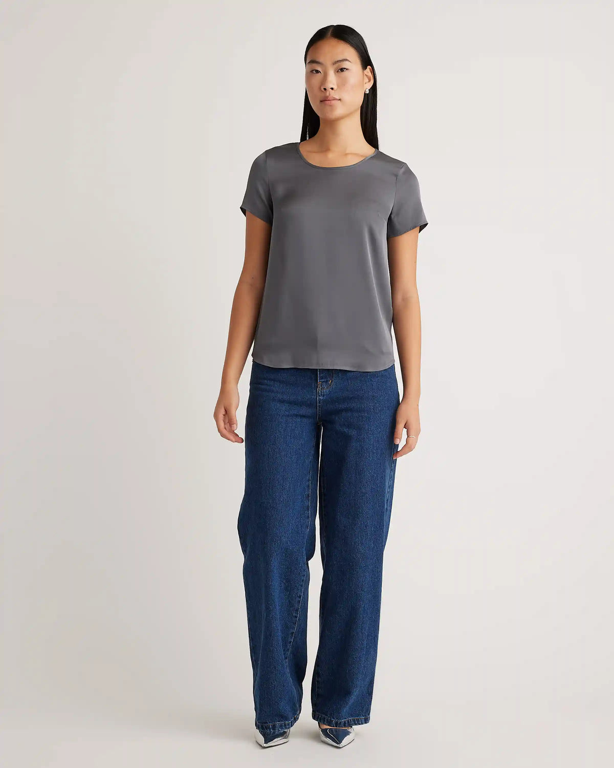 Washable Stretch Silk Tee