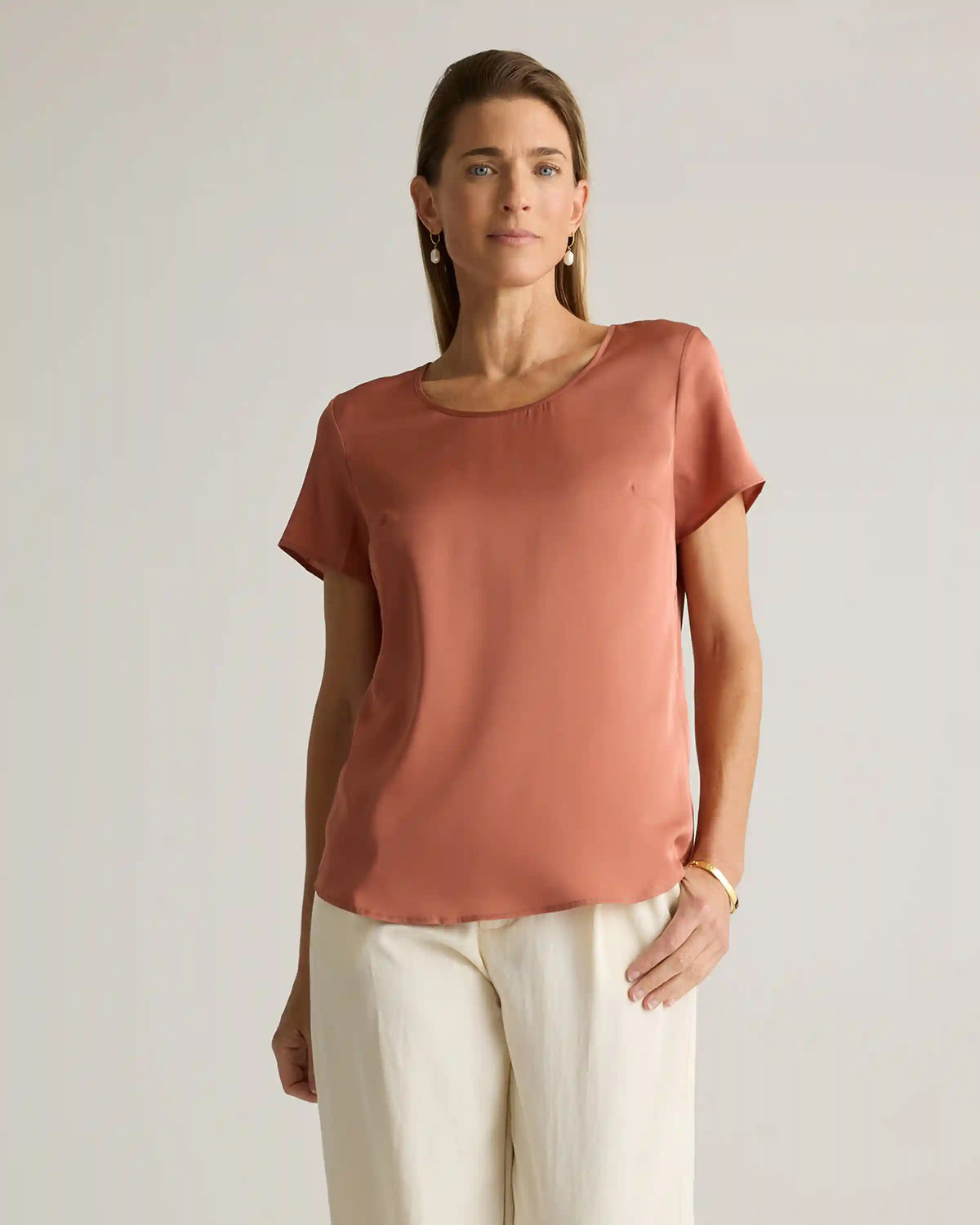 Washable Stretch Silk Tee