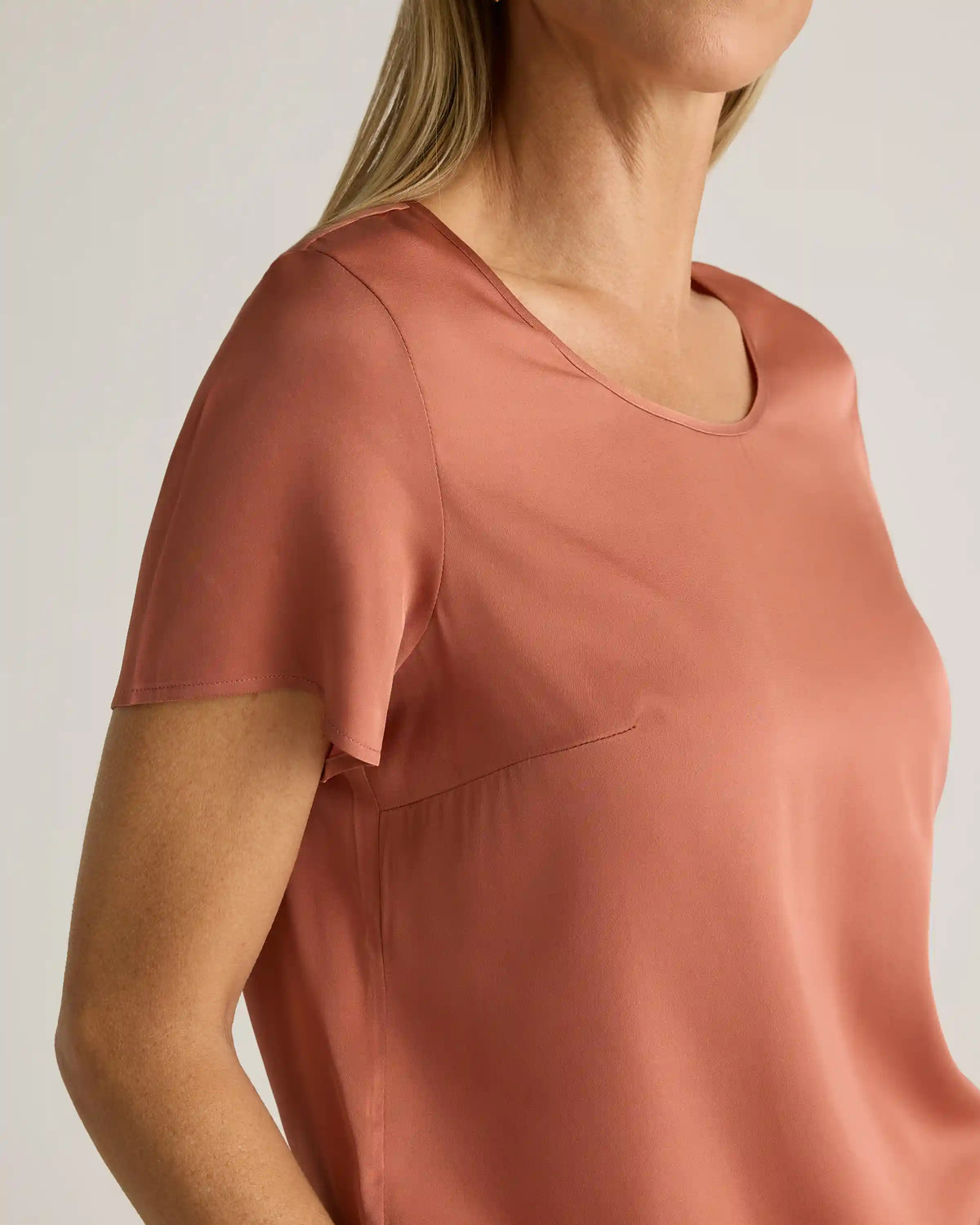 Washable Stretch Silk Tee