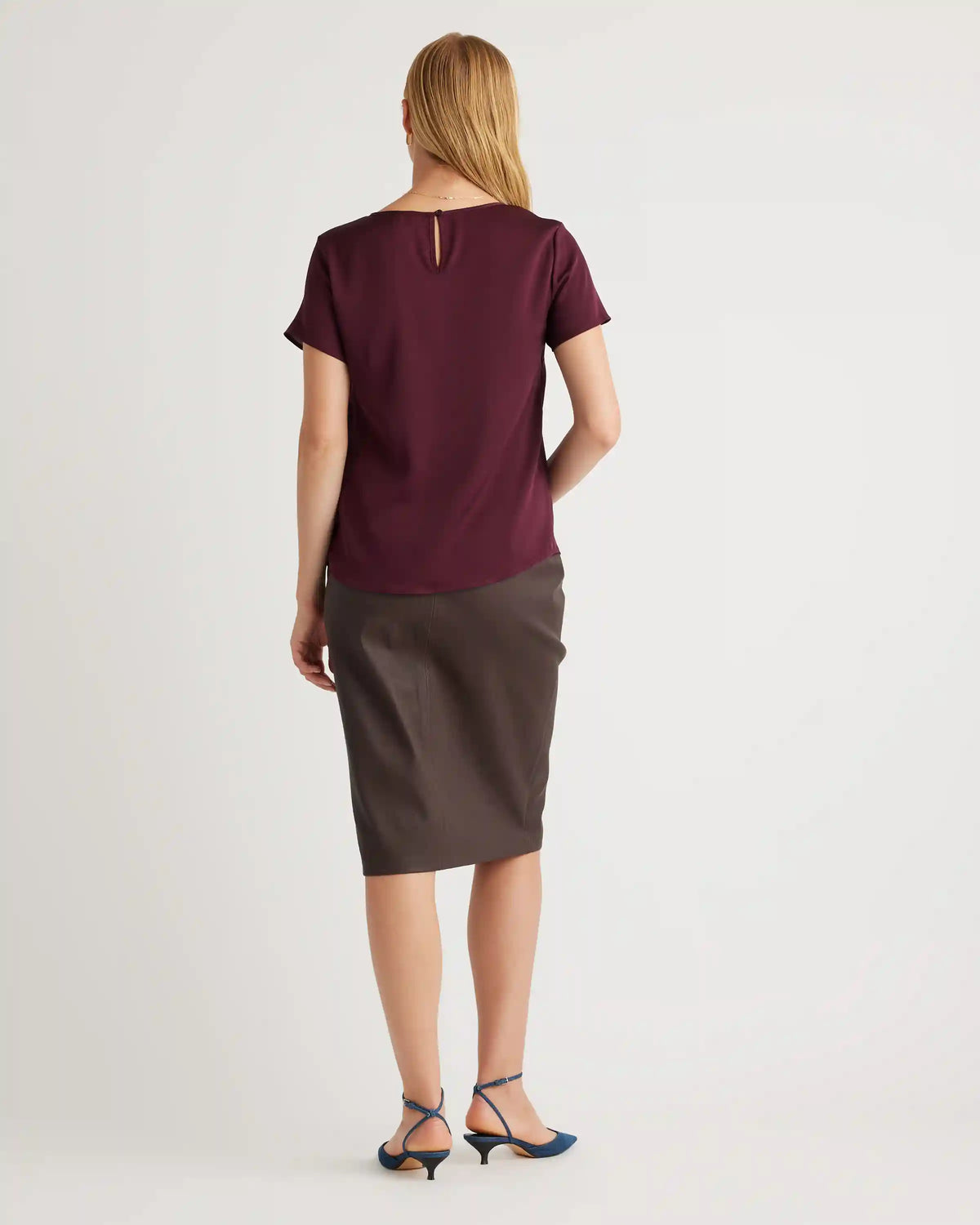 Washable Stretch Silk Tee