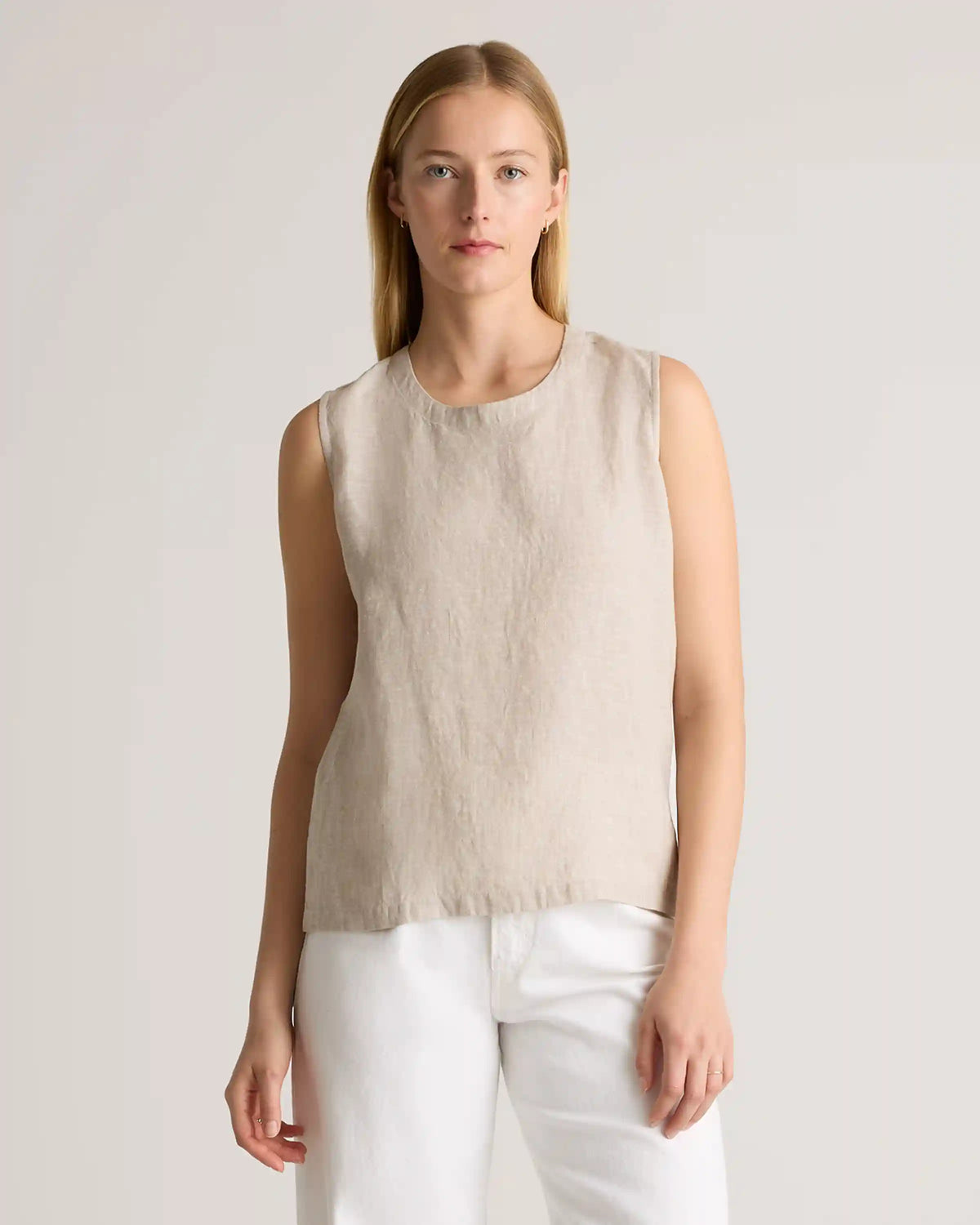 100% European Linen Tank