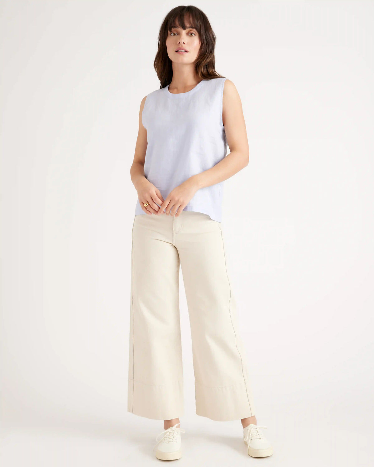 100% European Linen Tank