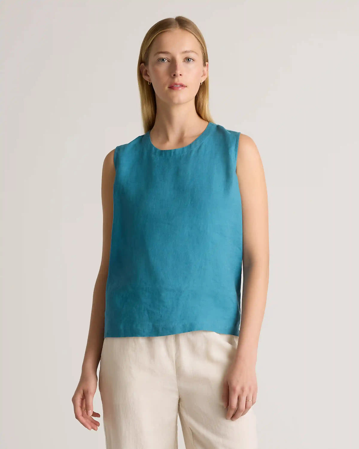 100% European Linen Tank