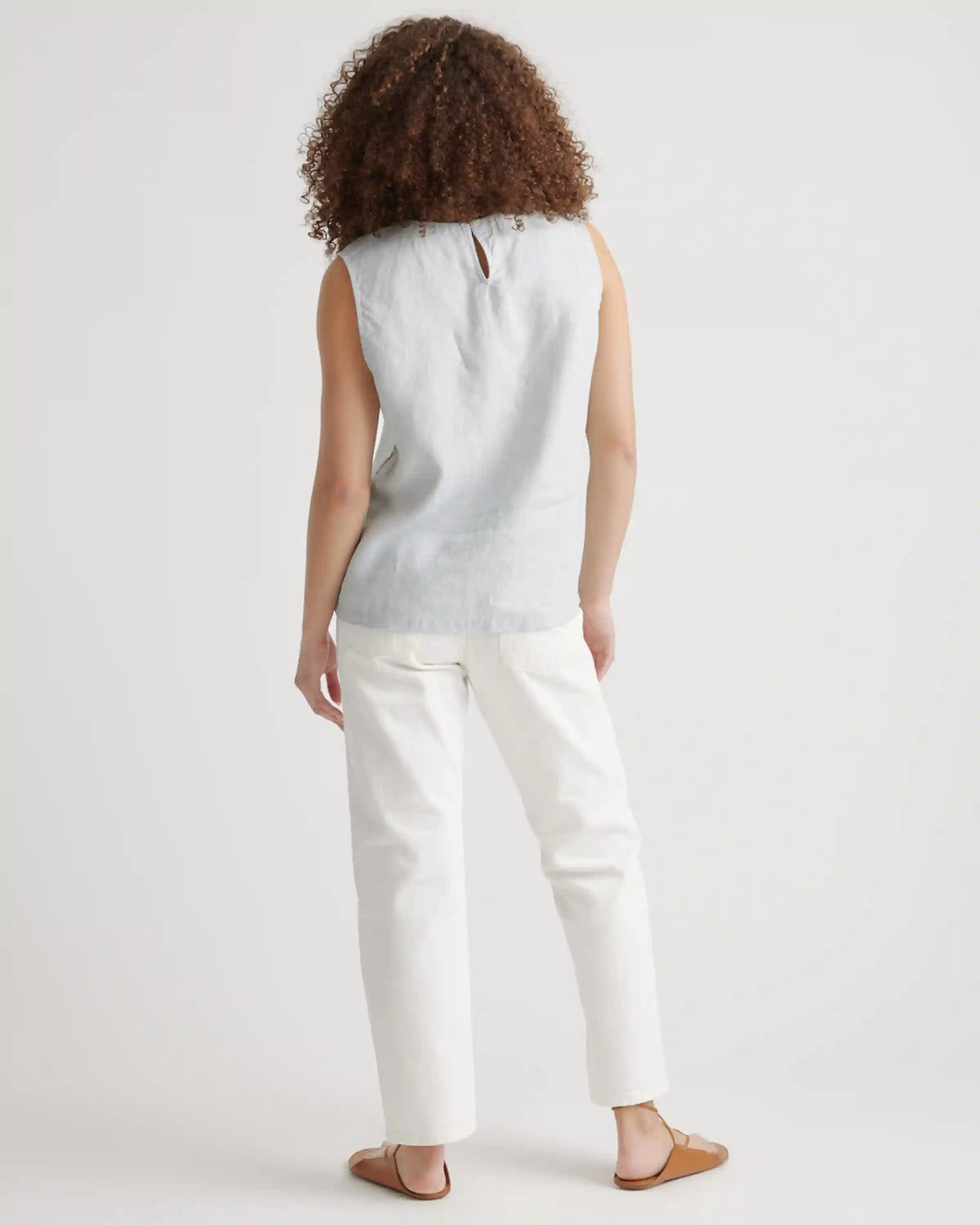 100% European Linen Tank