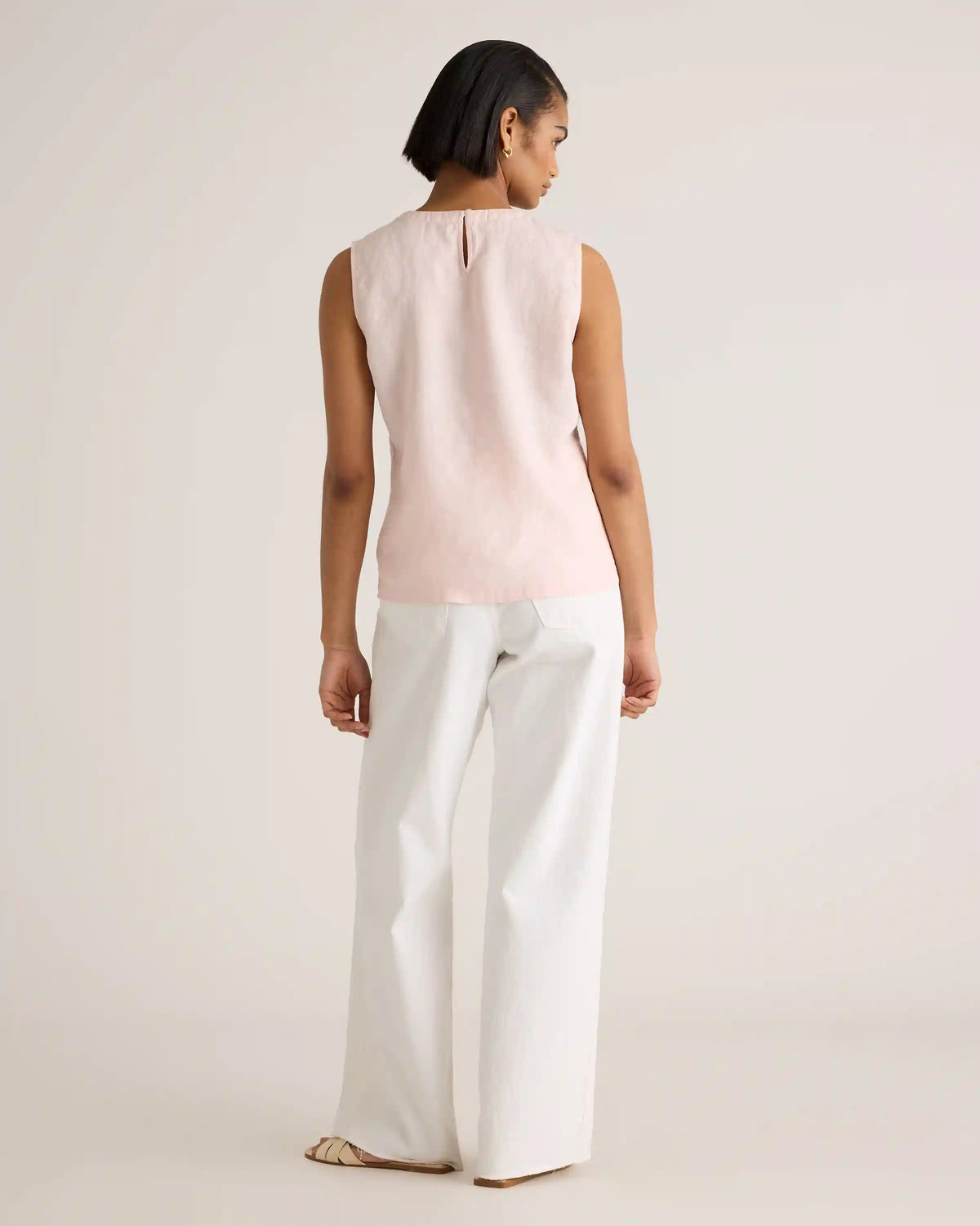 100% European Linen Tank