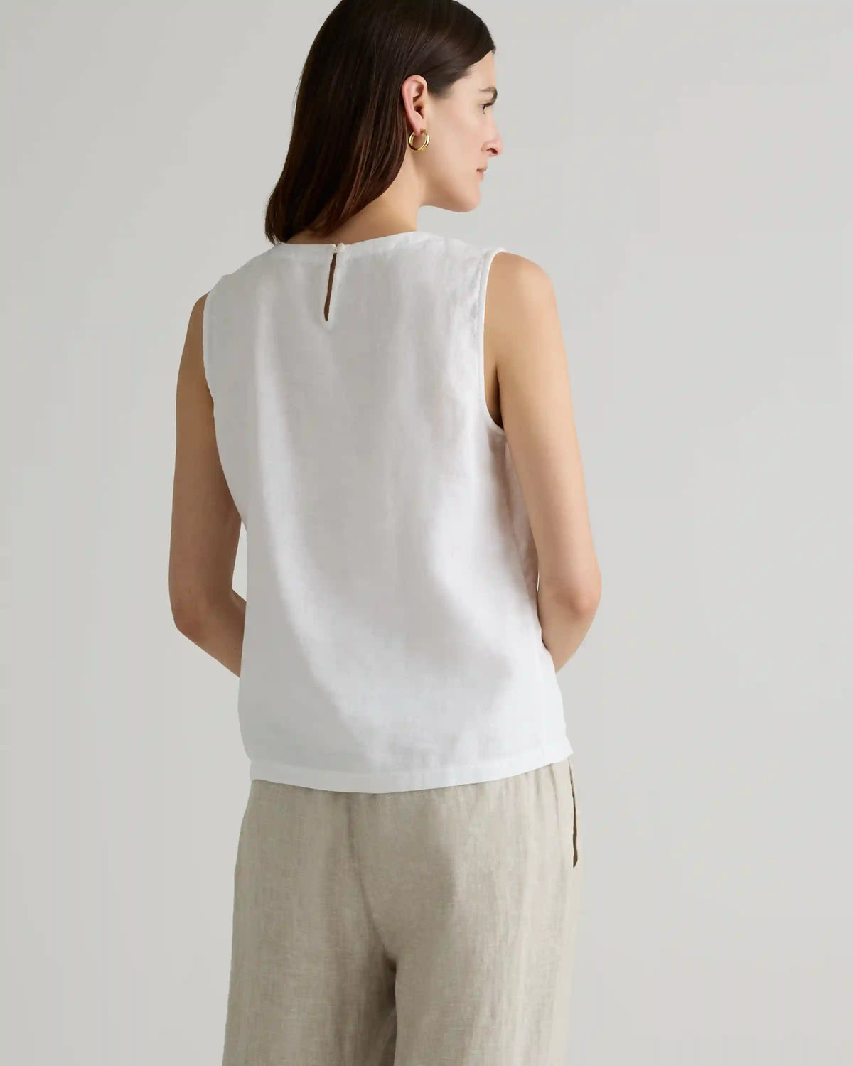 100% European Linen Tank
